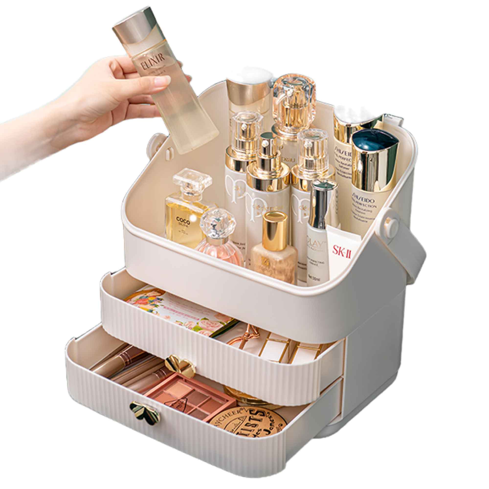 Makeup Display Case Organiser - Cosmetic Storage Jewellery Portable Vanity 5