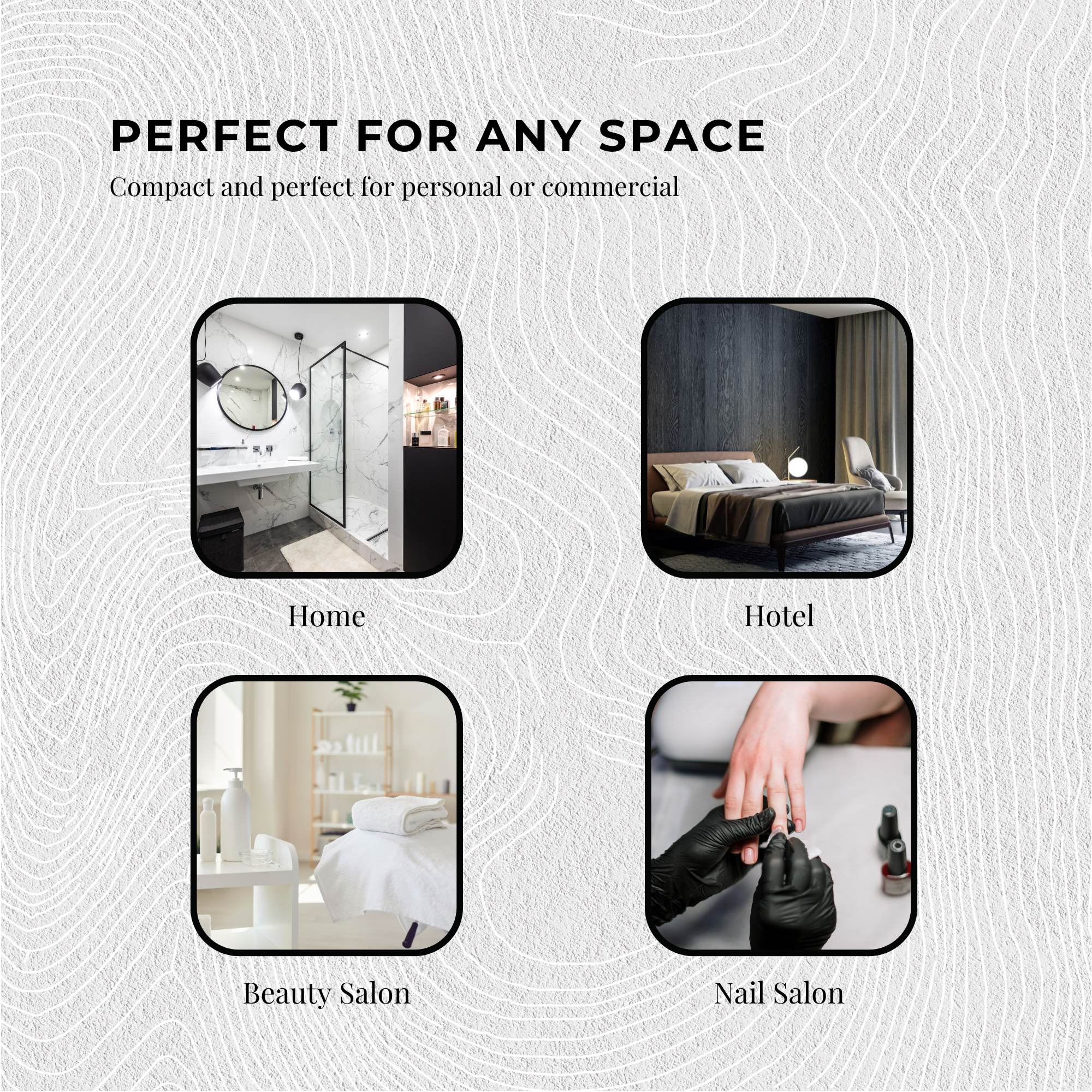 Orku 5L Black Electric Hand Towel Warmer Mini UV Steriliser Cabinet Salon Heater 6