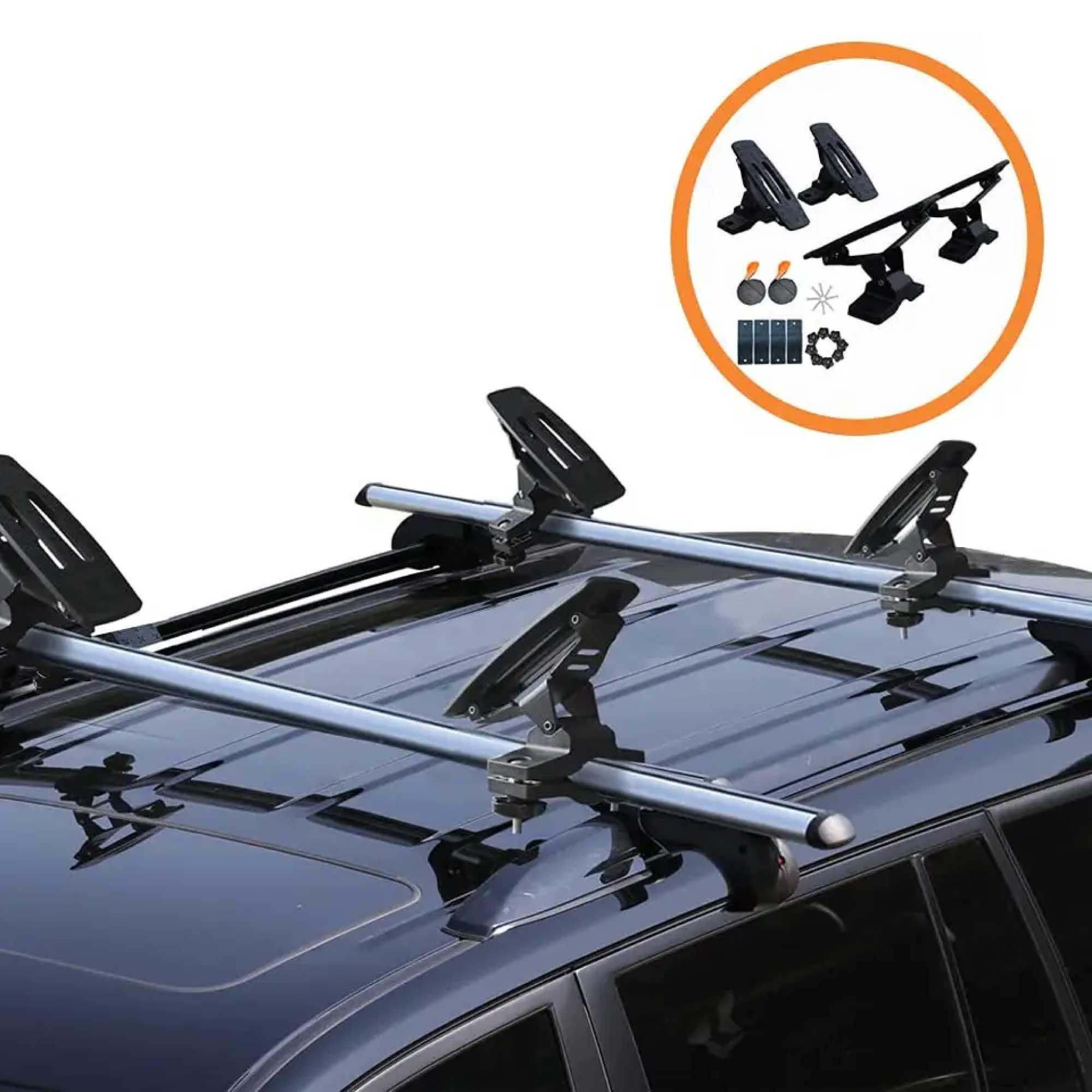 Universal Kayak Holder Car Roof Rack - Travel Saddle Watercraft Carrier Storage 4