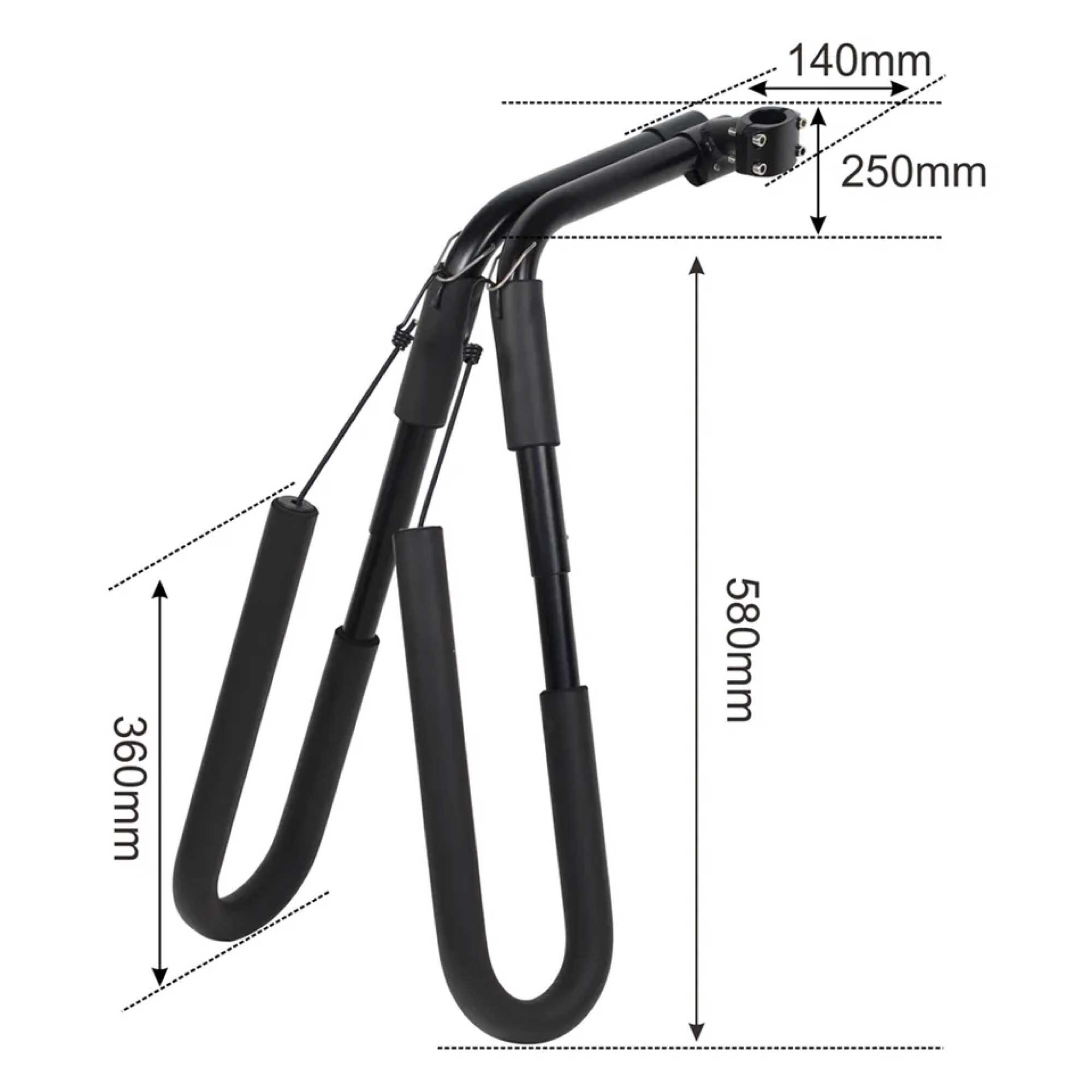 Surfboard Bike Rack - Paddle Board Carrier Bicycle Storage Holder 3