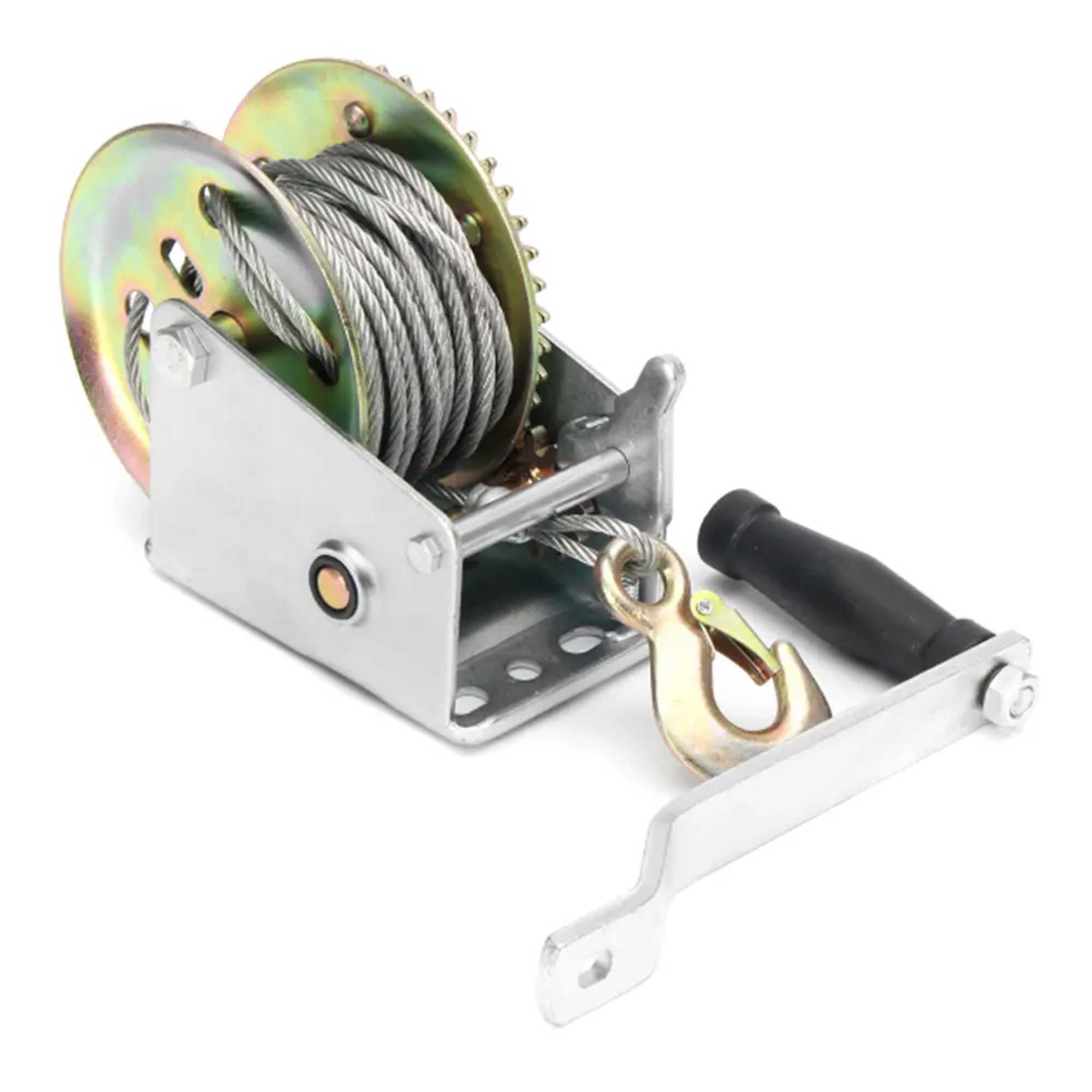1200lb Manual Hand Winch Steel Wire - Boat Jet Ski Marine Trailer Crank 500KG 4