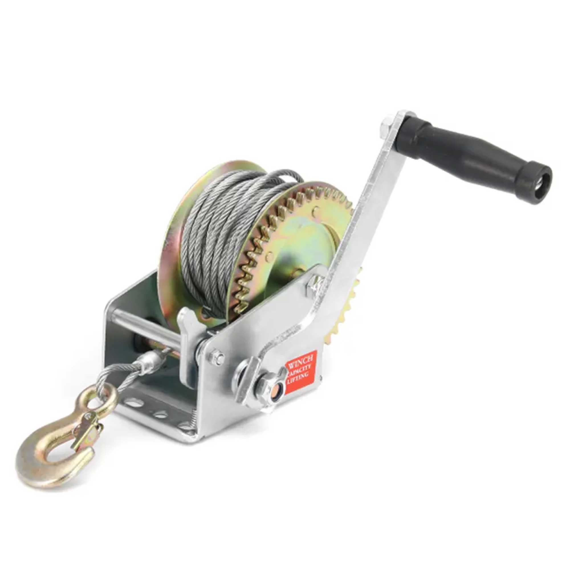 1200lb Manual Hand Winch Steel Wire - Boat Jet Ski Marine Trailer Crank 500KG 6
