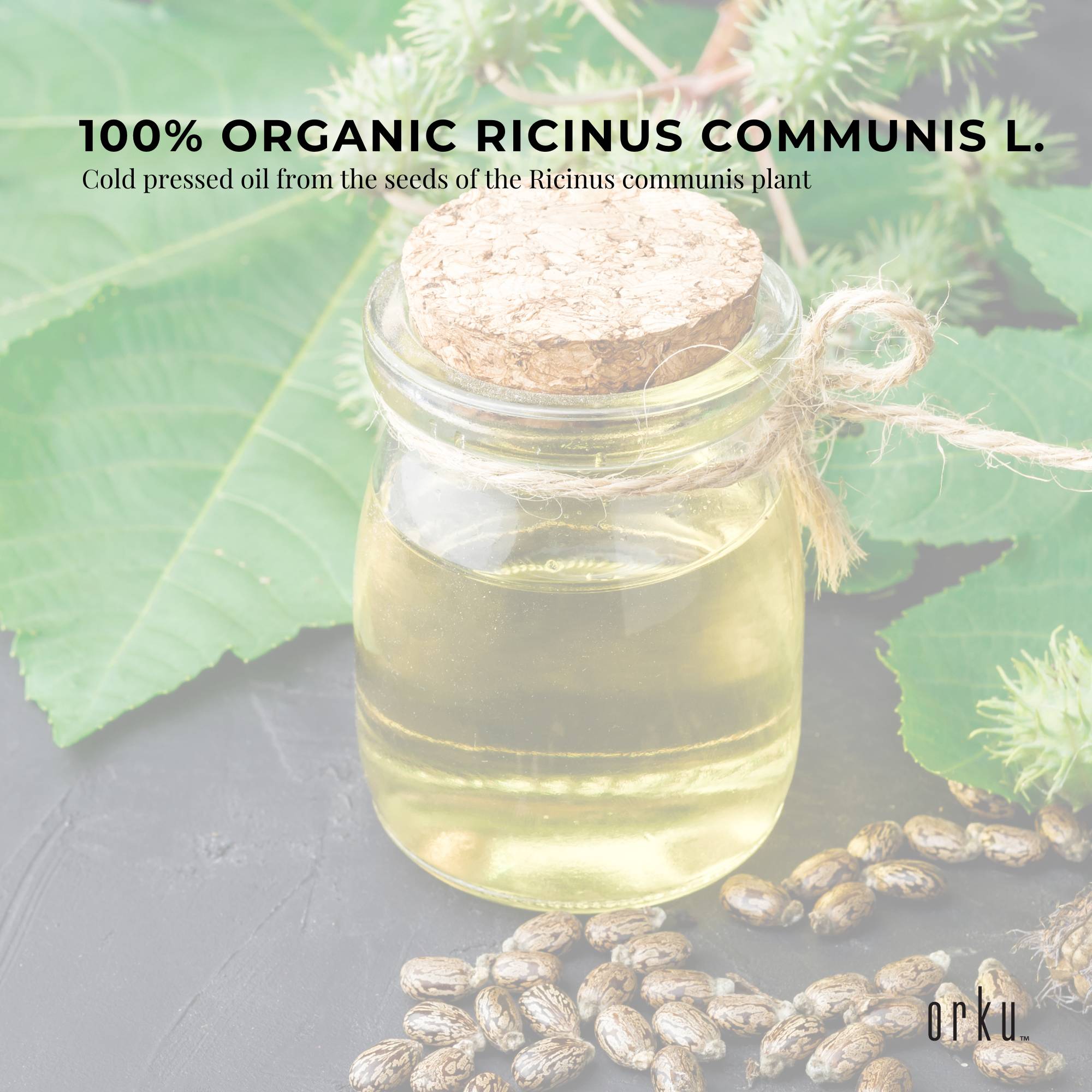 Orku 5L Organic Castor Oil - Hexane Free Cold Pressed 6