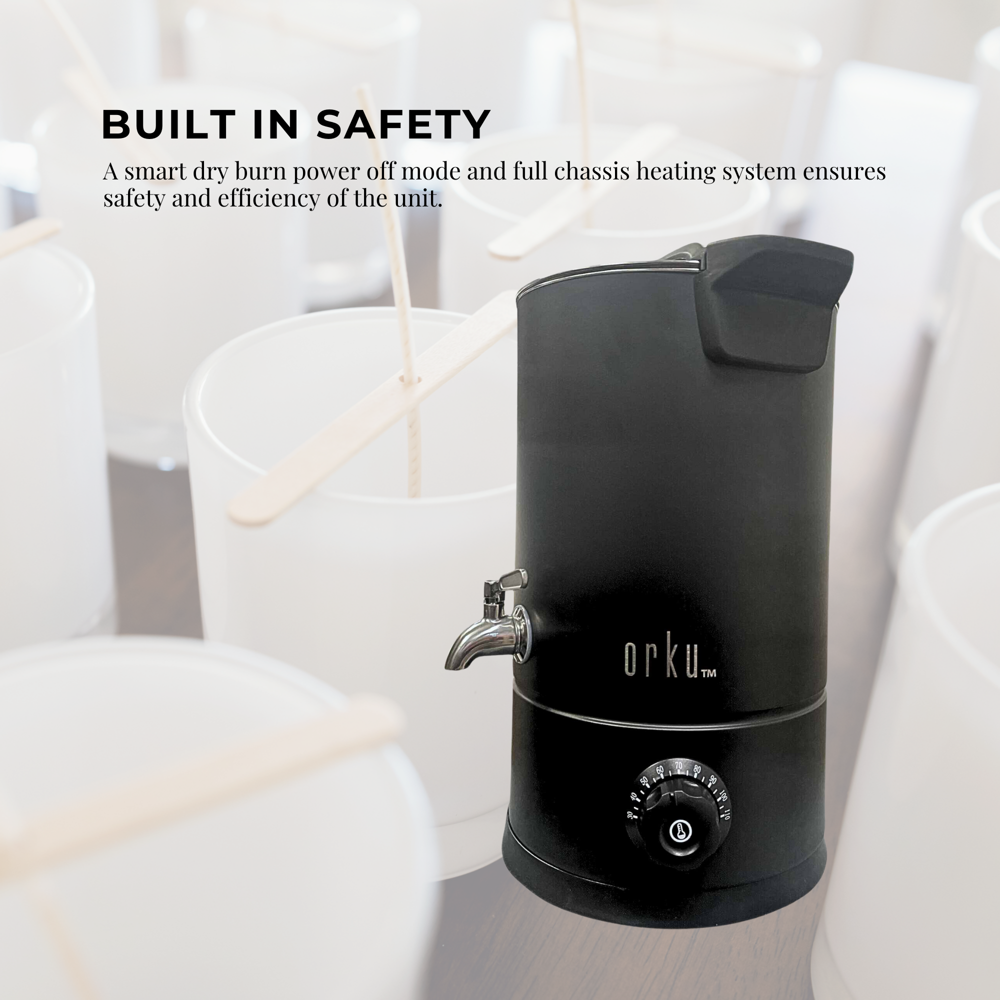 8L Candle Wax Heater Black With Tap And Accessories - Candle Wax Melter 7