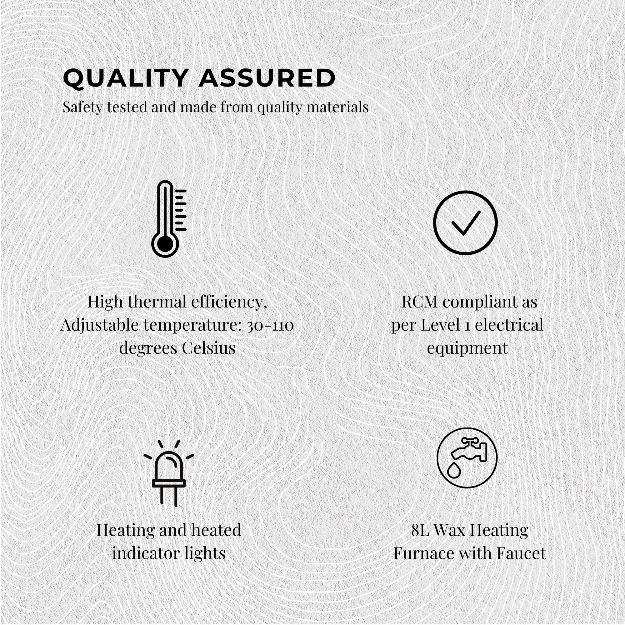 10L Candle Wax Heater Black With Tap And Accessories - Candle Wax Melter 5