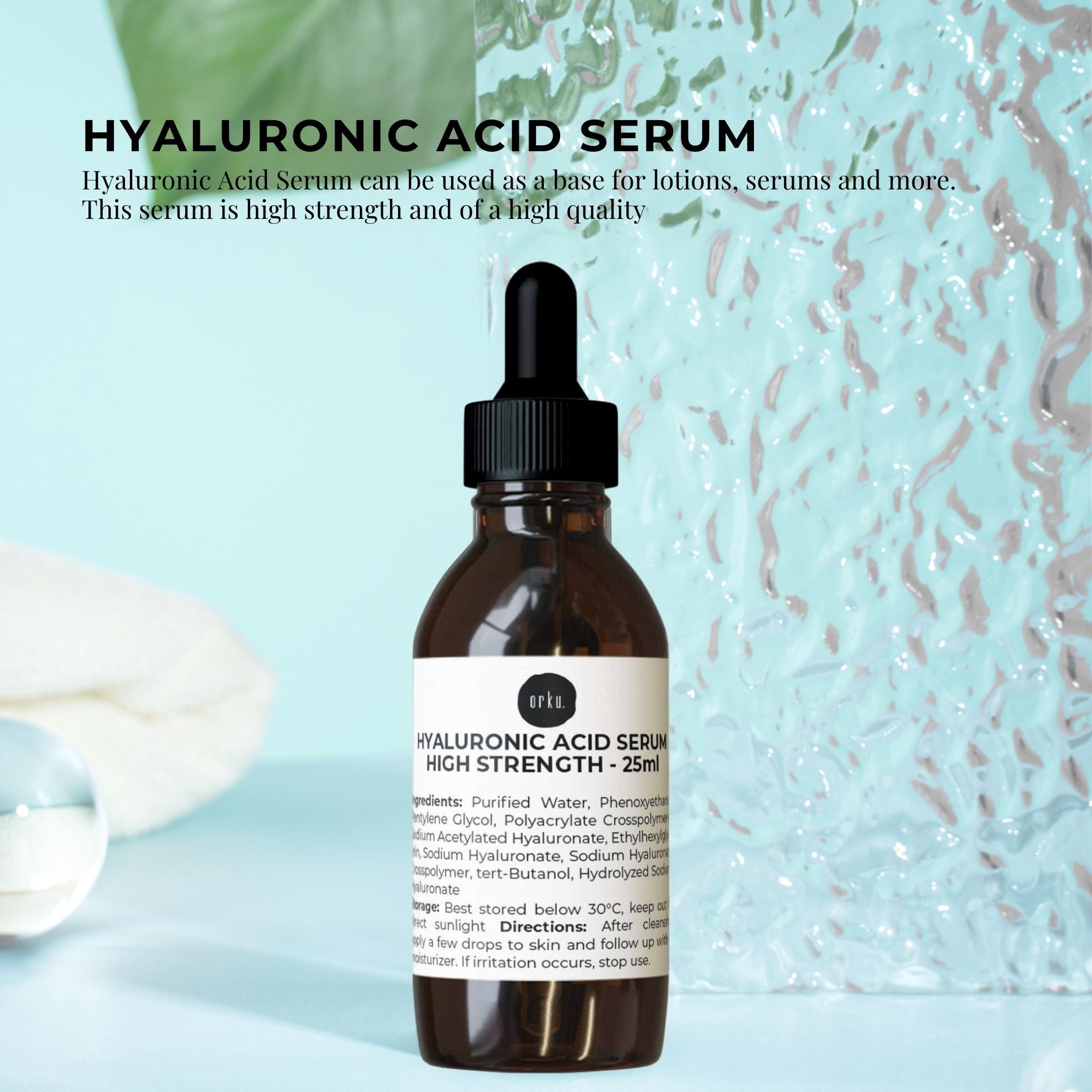 100ml Hyaluronic Acid Serum - High Strength Cosmetic Face Skin Care 3