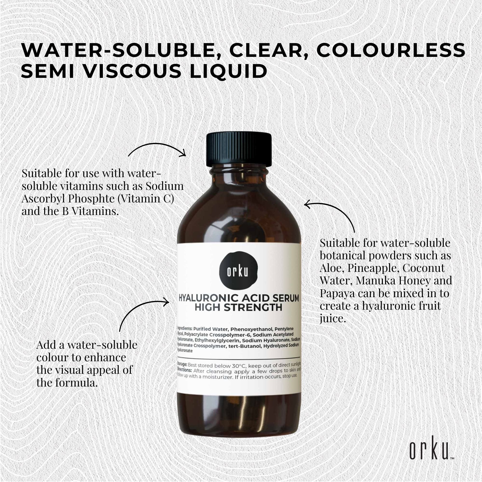 250ml Hyaluronic Acid Serum - High Strength Bulk Cosmetic Face Skin Care 6