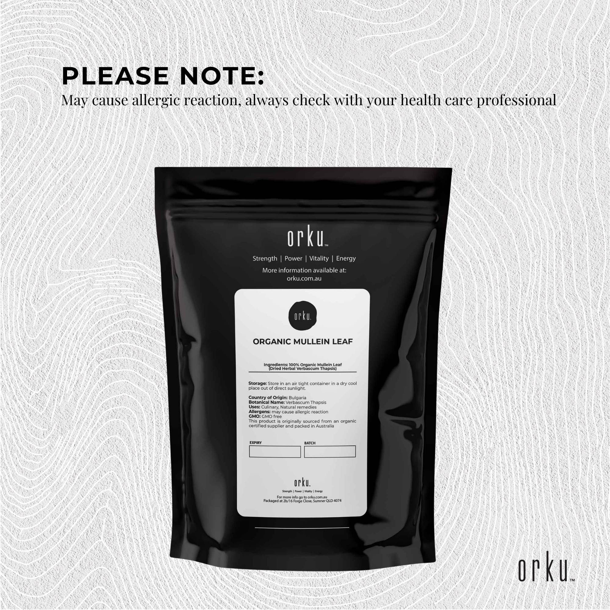 50g Organic Mullein Leaf - Dried Herbal Verbascum Thapsis 6