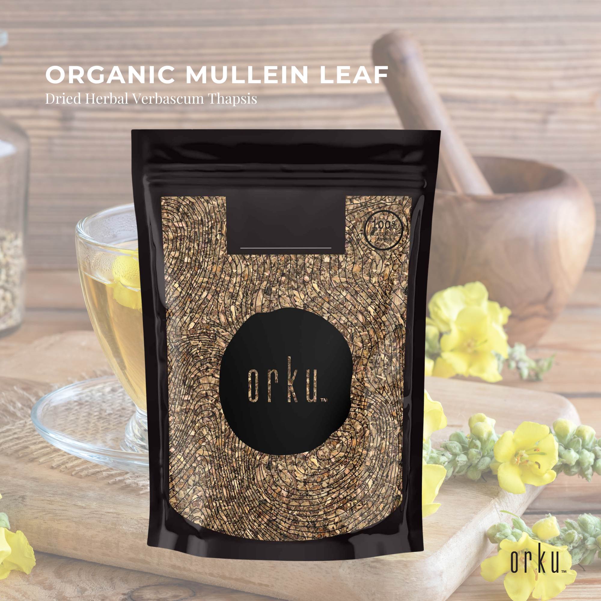 200g Organic Mullein Leaf - Dried Herbal Verbascum Thapsis 3