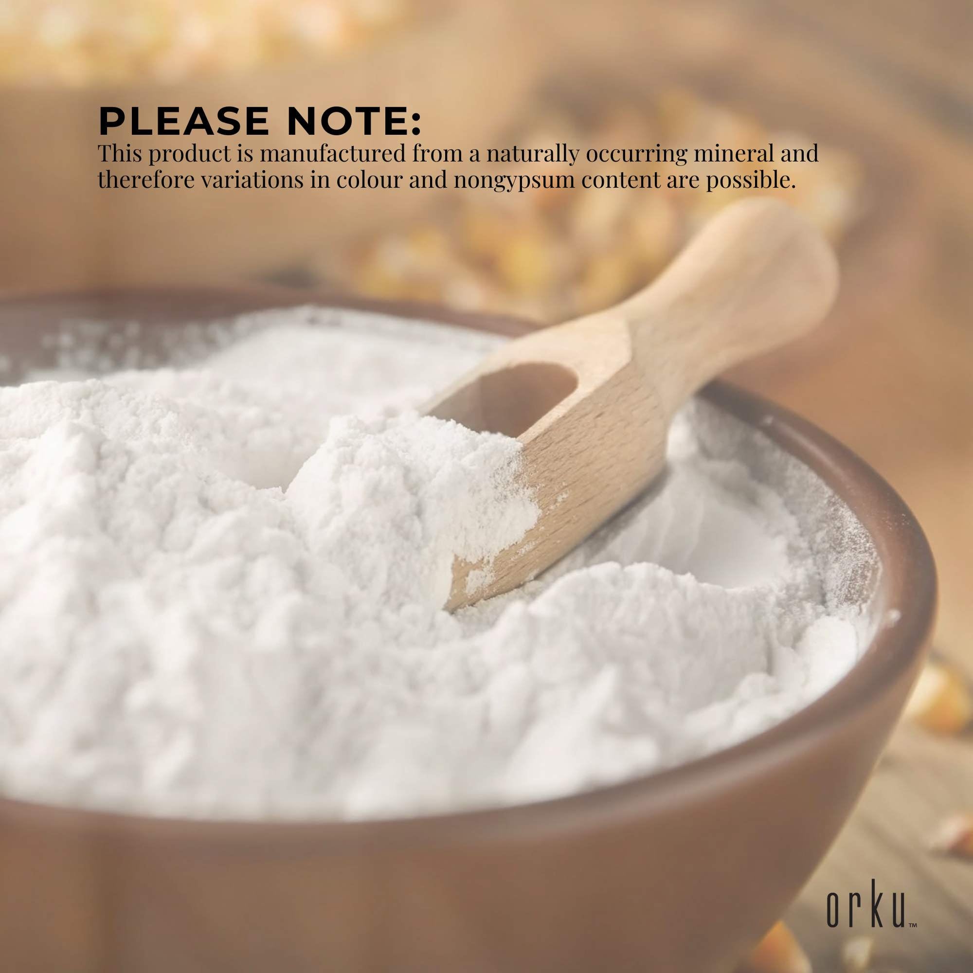 10Kg Calcium Sulphate Gypsum Powder -  Food Grade Hydrous Sulfate 7