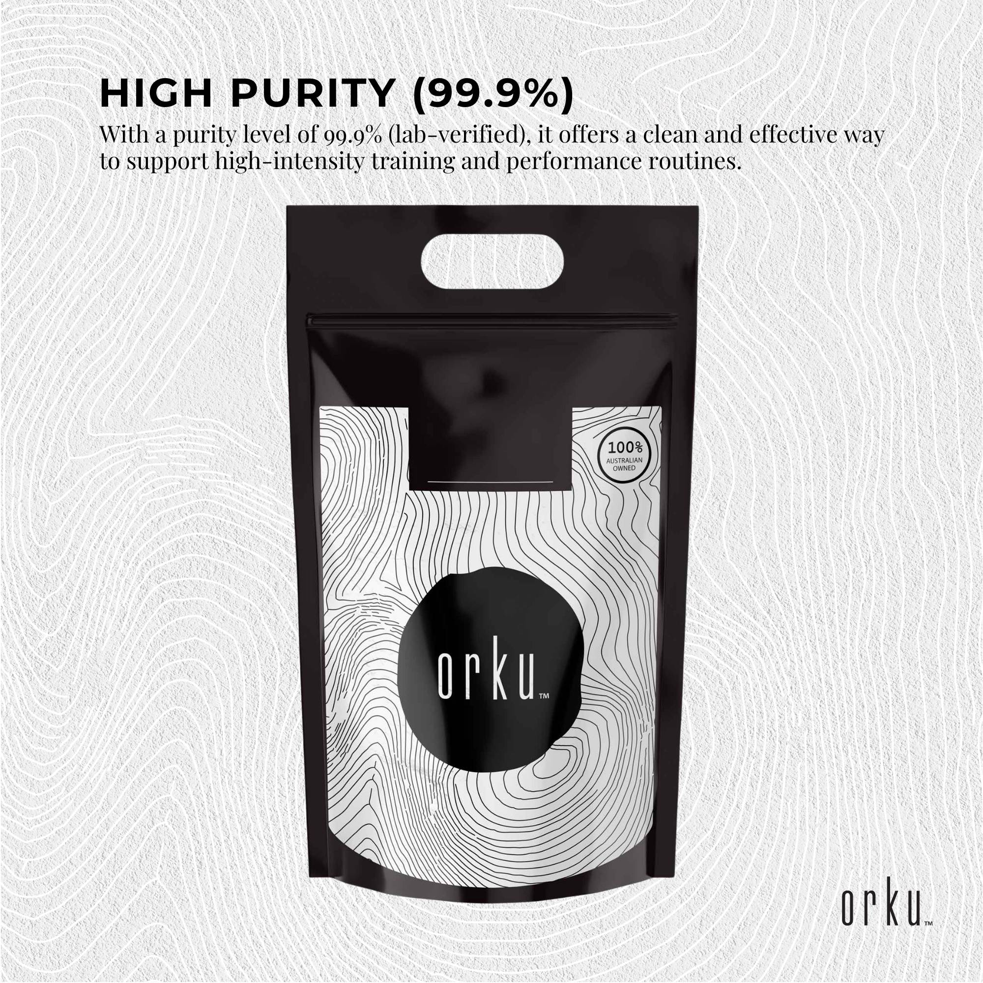 Orku 10Kg Creatine Monohydrate Powder – 200 Mesh Micronised | 99.9% Purity 3