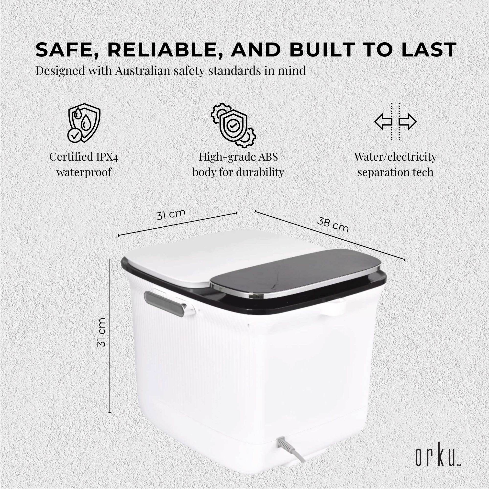 Foot Spa Automatic Water Heating Massager - Electric Pedicure Bath 5