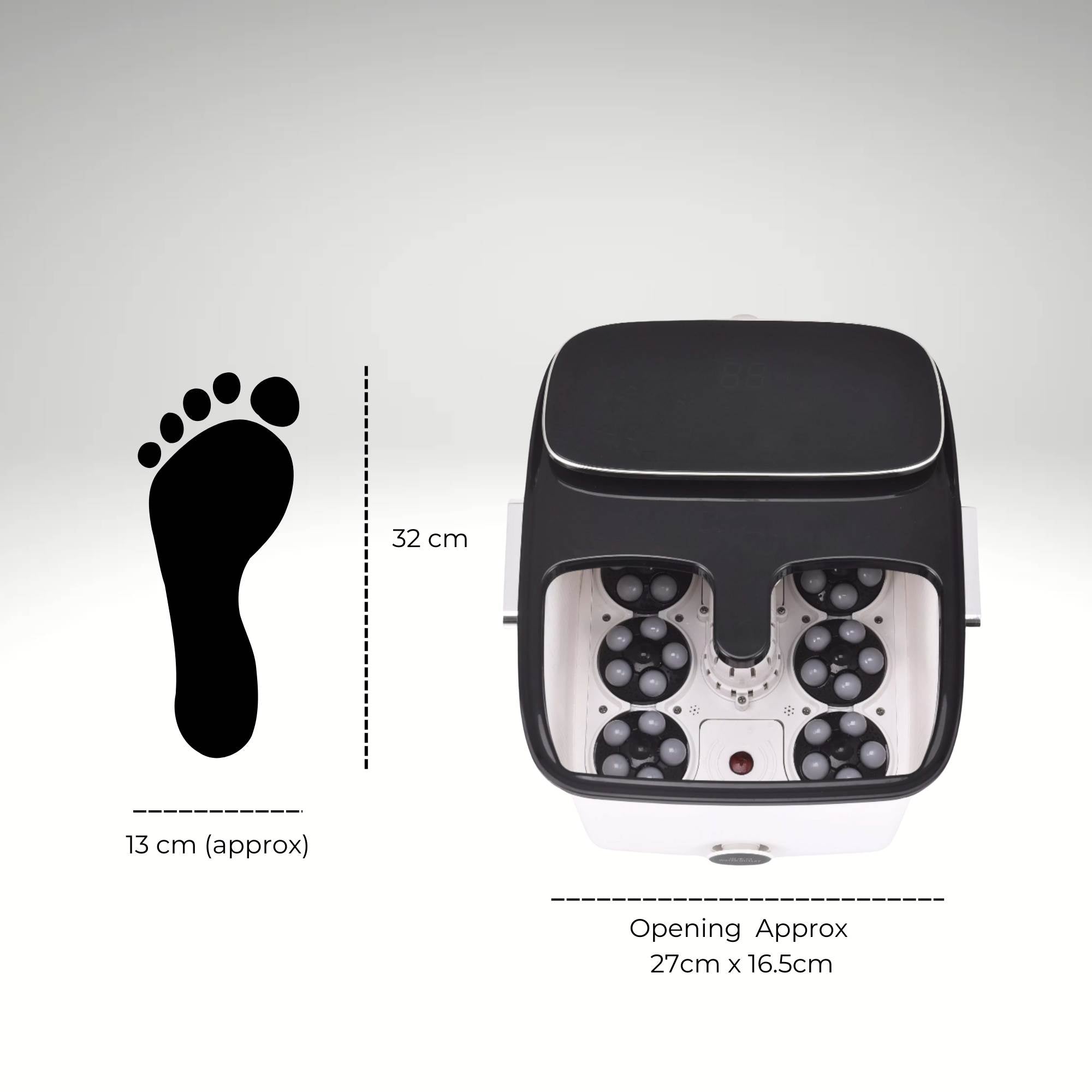Foot Spa Automatic Water Heating Massager - Electric Pedicure Bath 4