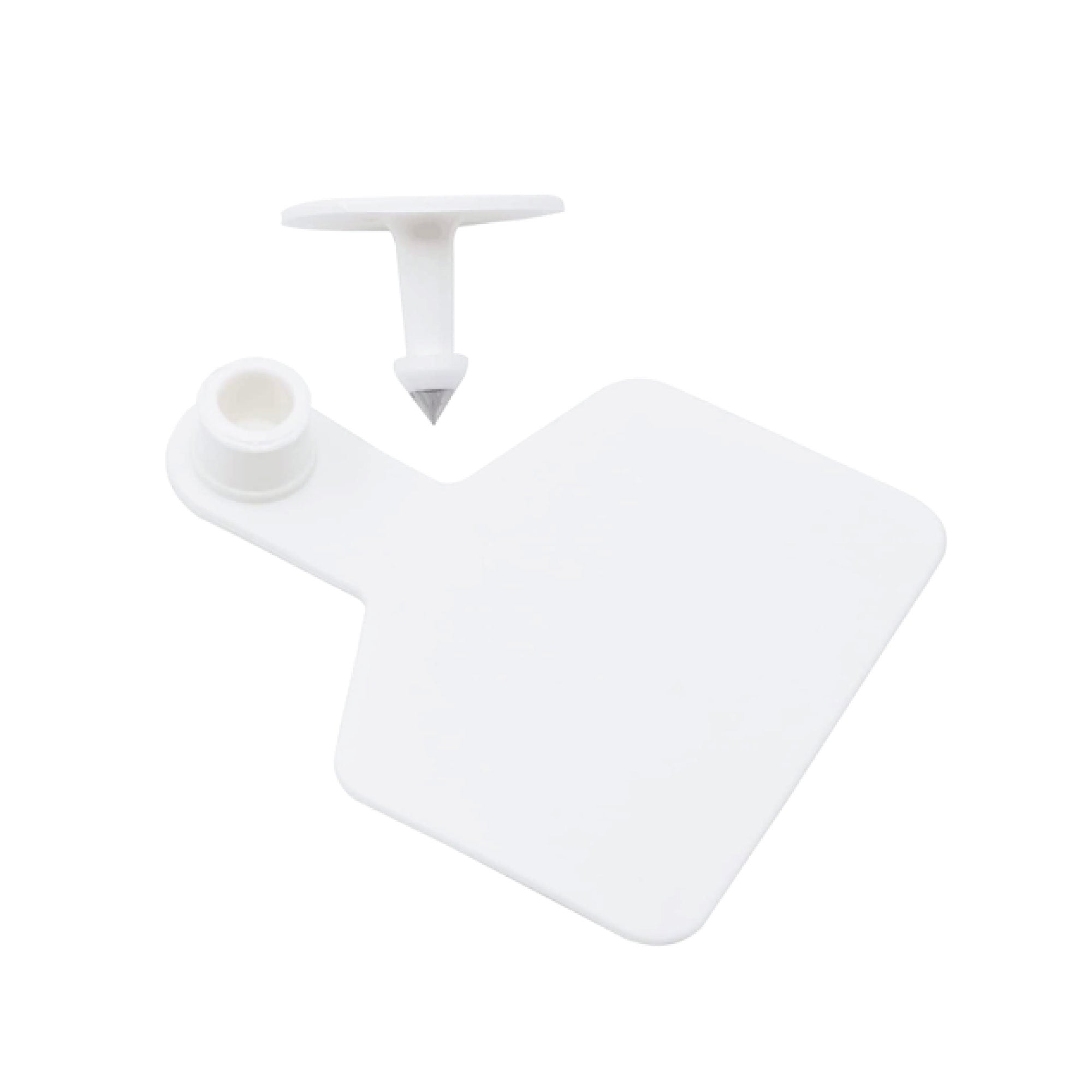 100x Cattle Ear Tags 5x4cm Set - Small White Blank Sheep Pig Livestock Label 4