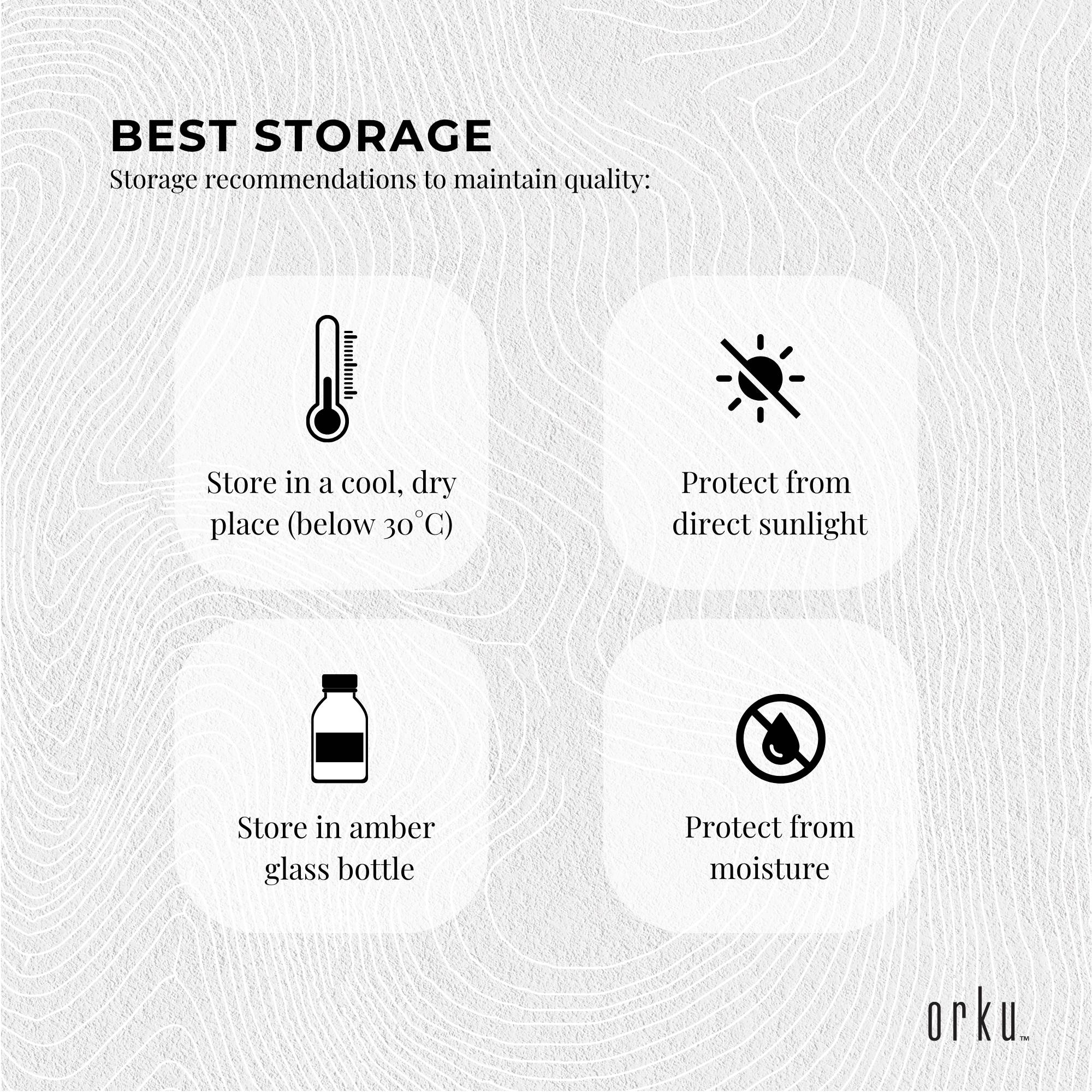 Orku 500ml Castor Oil - Hexane Free Cold Pressed Virgin 7