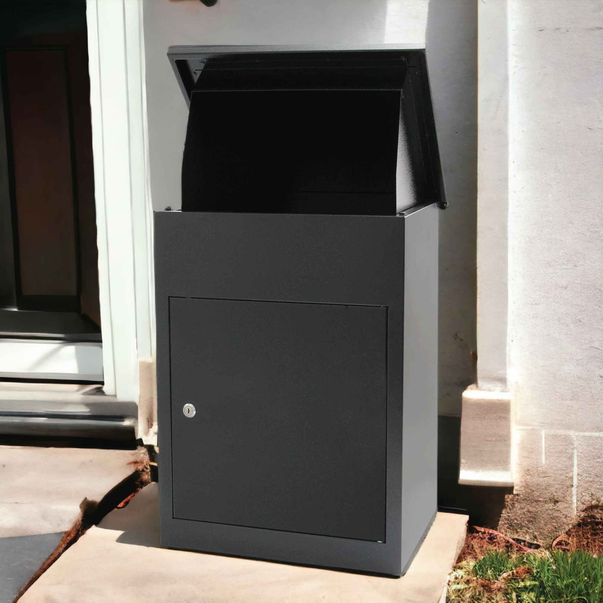 Parcel Delivery Drop Box Mailbox - Secure Home Package Post Locker 44x35x58cm 6