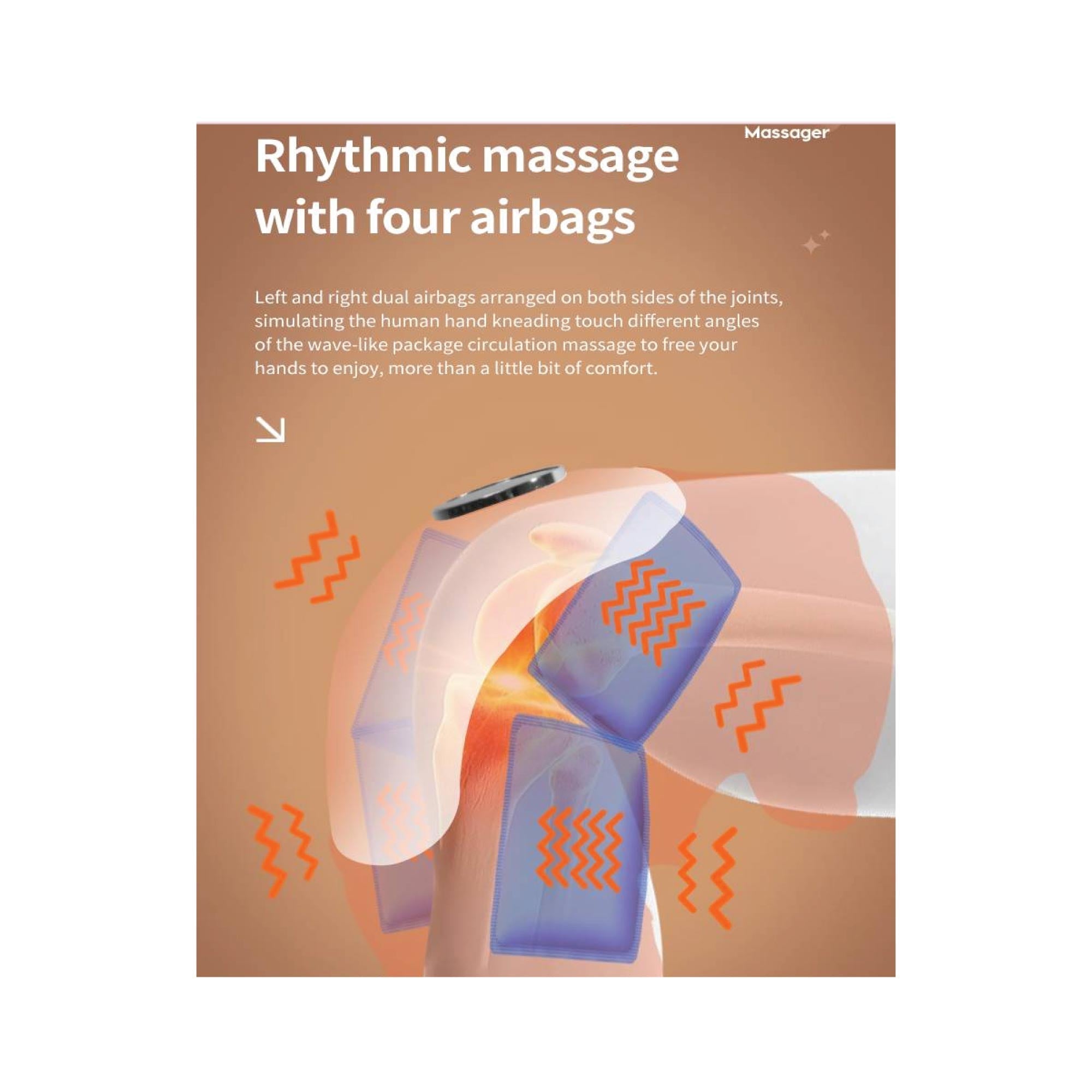 Electric Knee Massager - Rechargeable Air Compression Heat Vibration Machine 6