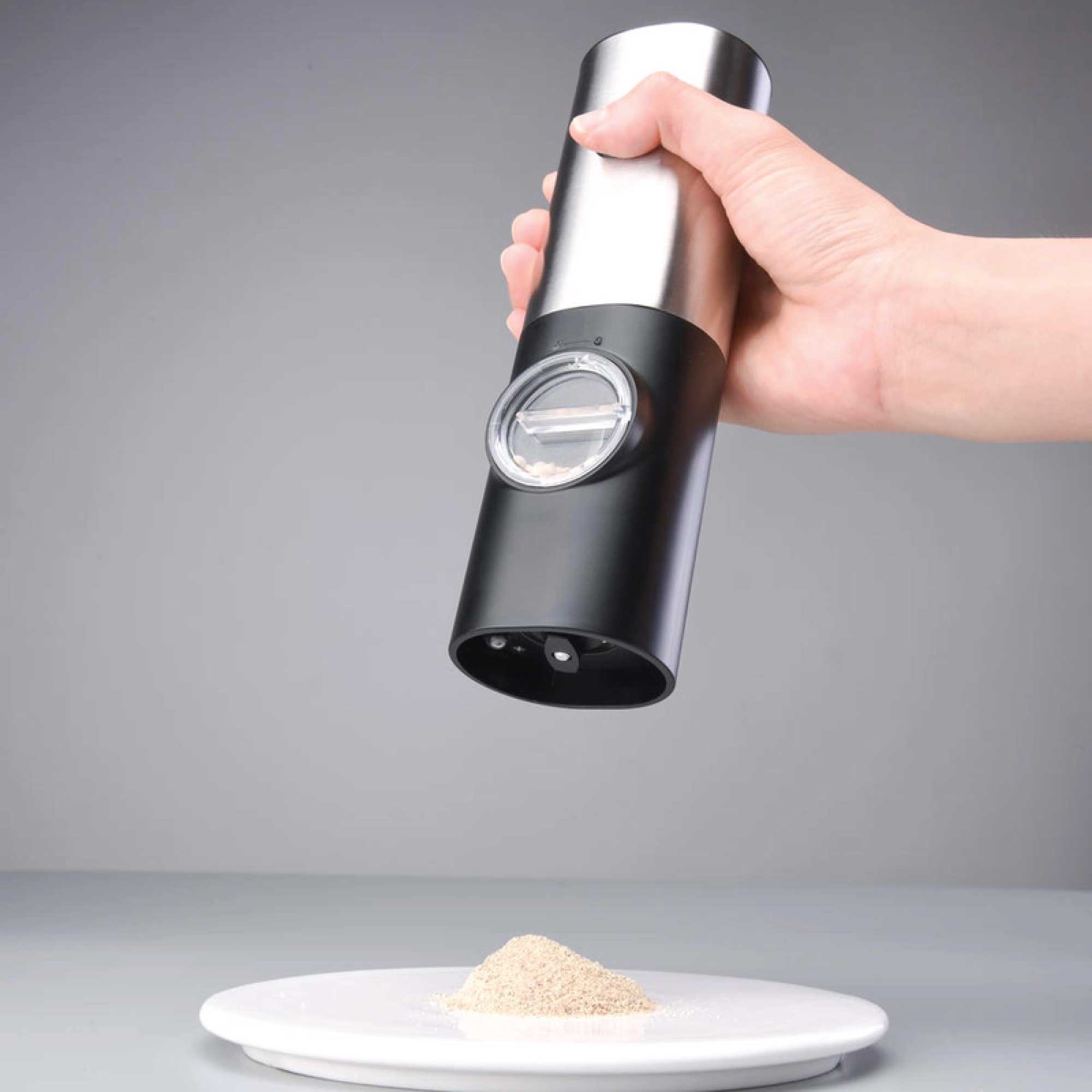 Electric Salt and Pepper Grinder - 70ml One Press Battery Operated Shaker Mill 8