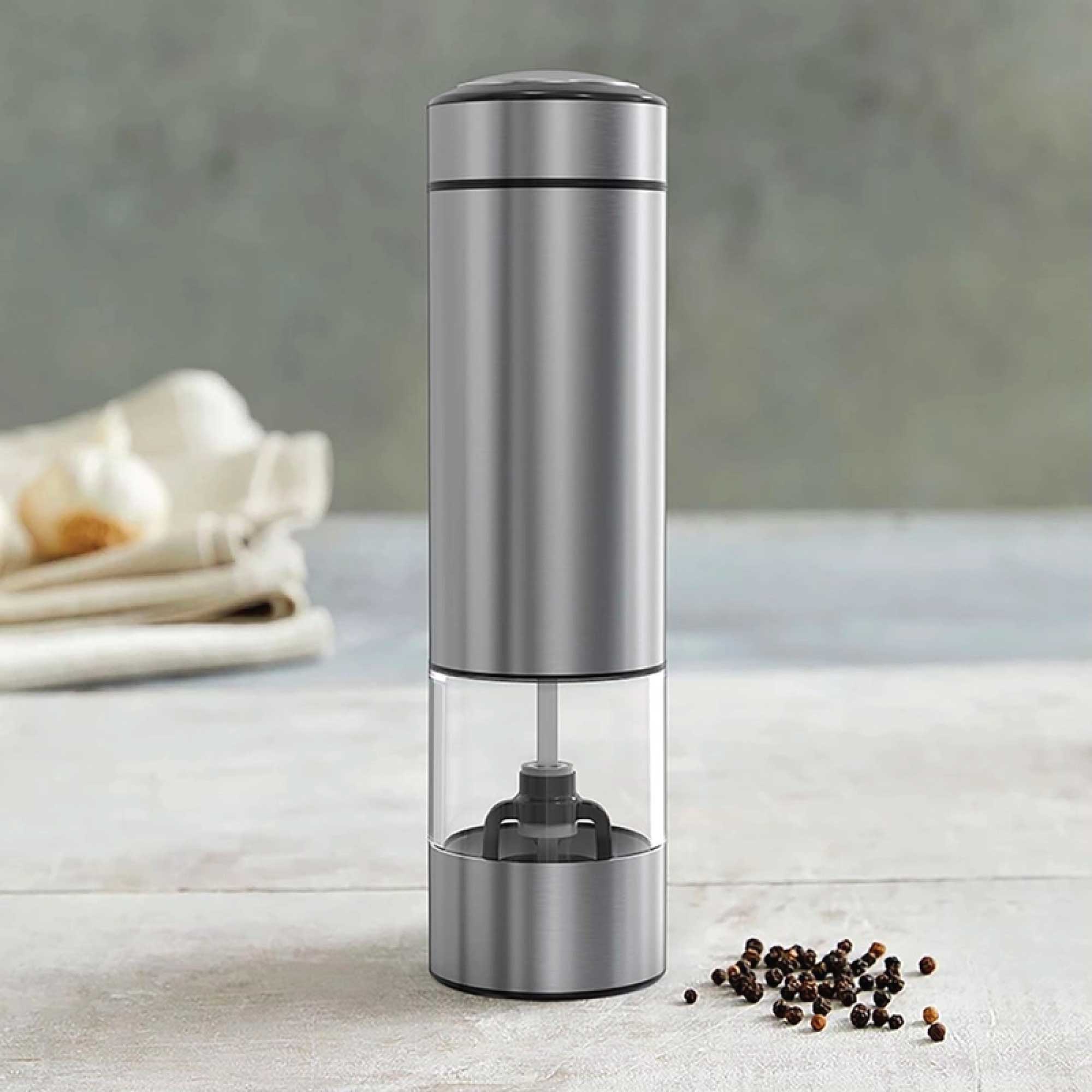 Electric Salt and Pepper Grinder - One Press Battery Operated Shaker Mill 7