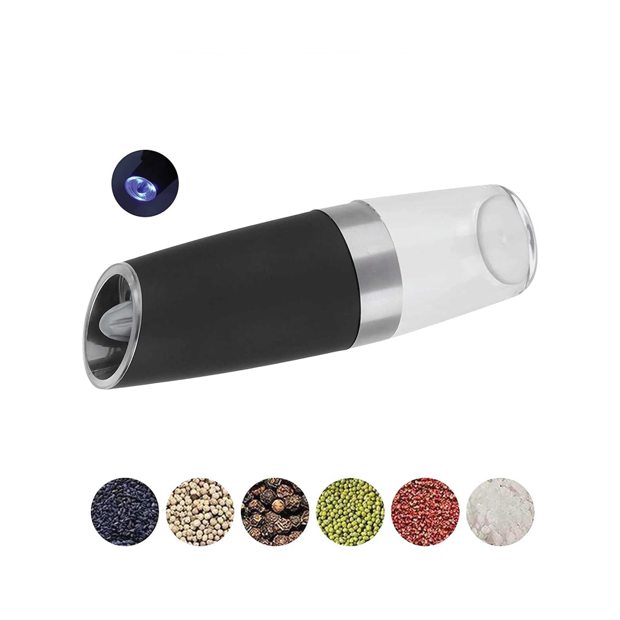 Automatic Gravity Electric Salt and Pepper Grinder - Battery Operated Shaker Mill 6