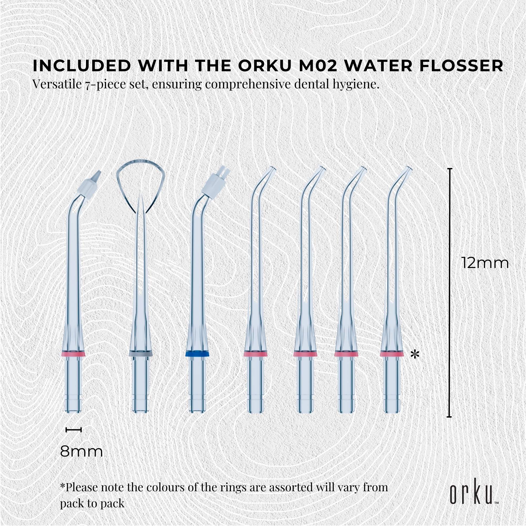 Water Jet Dental Flosser 600ml White - Electric Oral Pressure Tooth Irrigator 7