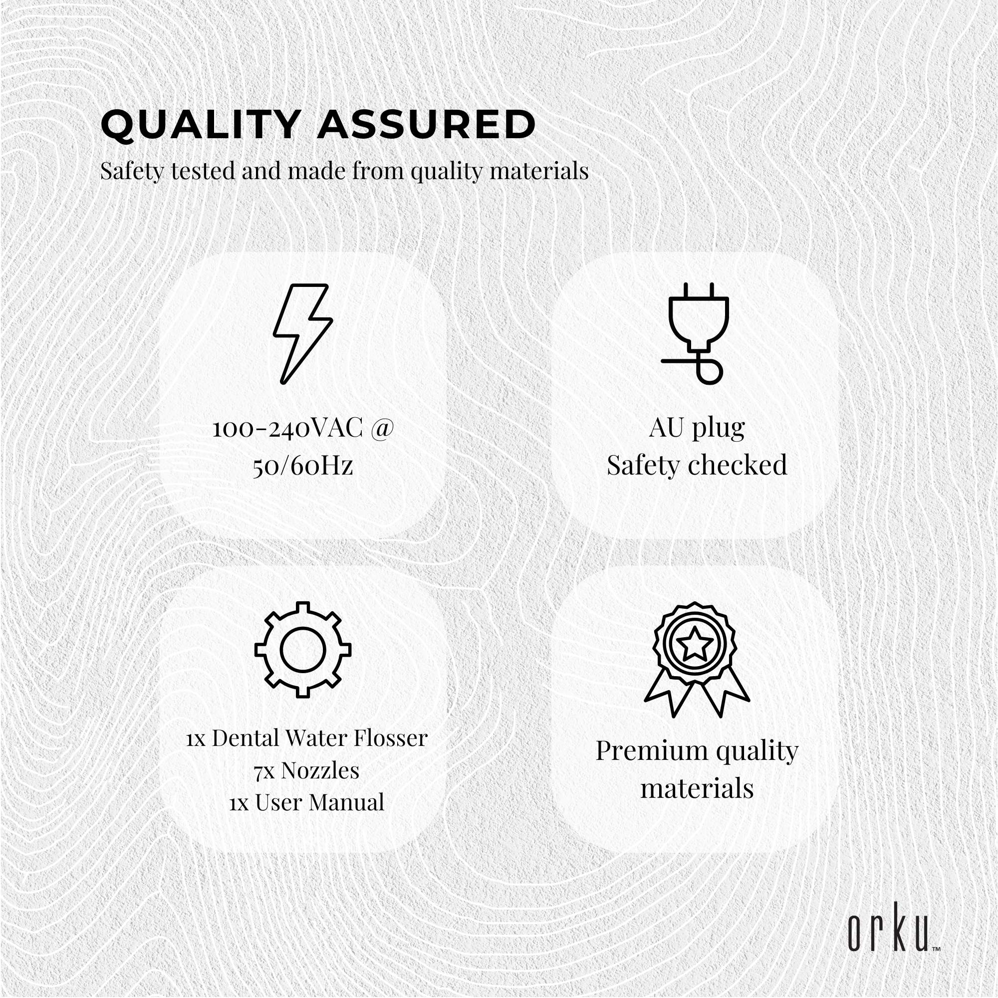 Water Jet Dental Flosser 600ml Black - Electric Oral Pressure Tooth Irrigator 10