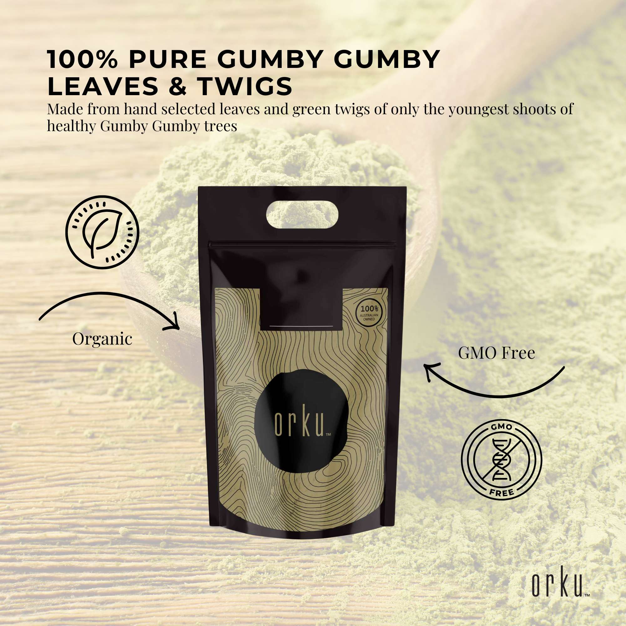 10Kg Gumby Gumby Pure Powder - Gumbi Aboriginal Plant Pittosporum Angustifolum 4