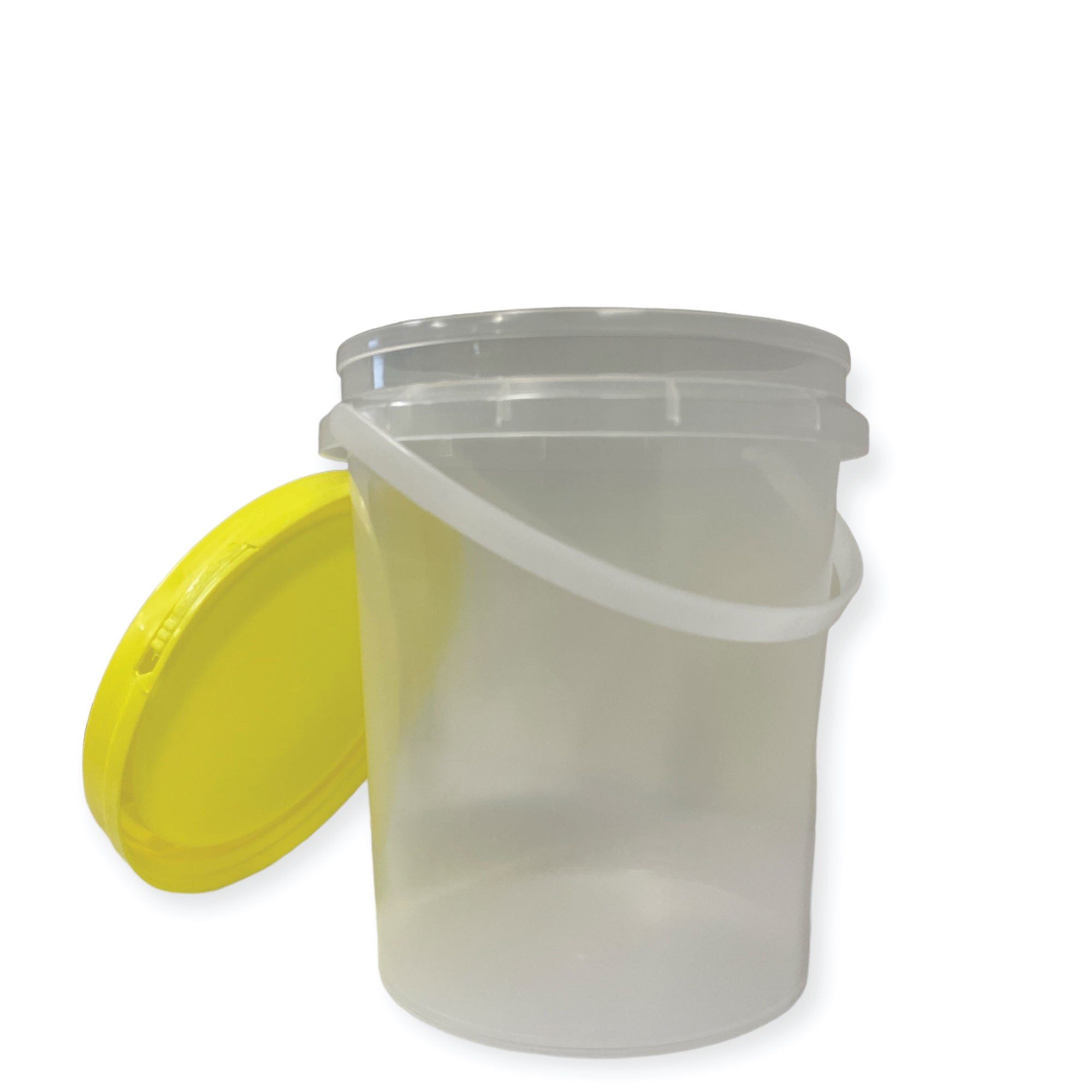 Bulk 10 x 1.2L Honey Bucket with Lid - 1.5Kg Clear Tamper Proof Plastic Tub 5