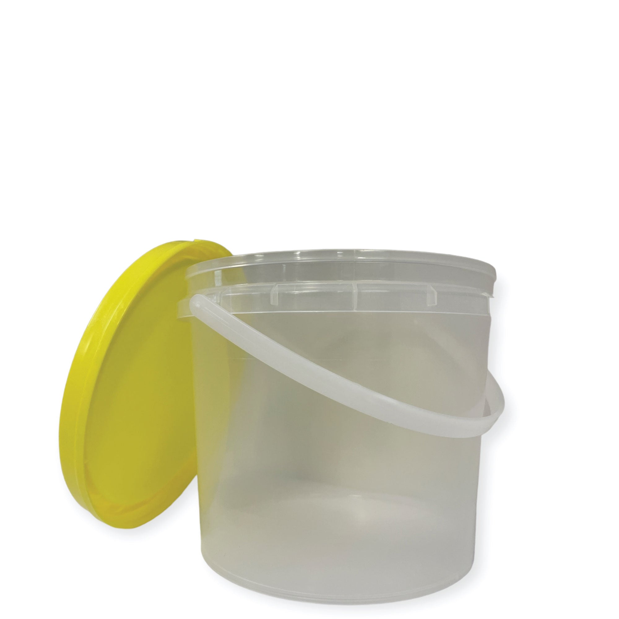 Bulk 10 x 2.2L Honey Bucket with Lid - 3Kg Clear Tamper Proof Plastic Tub 4