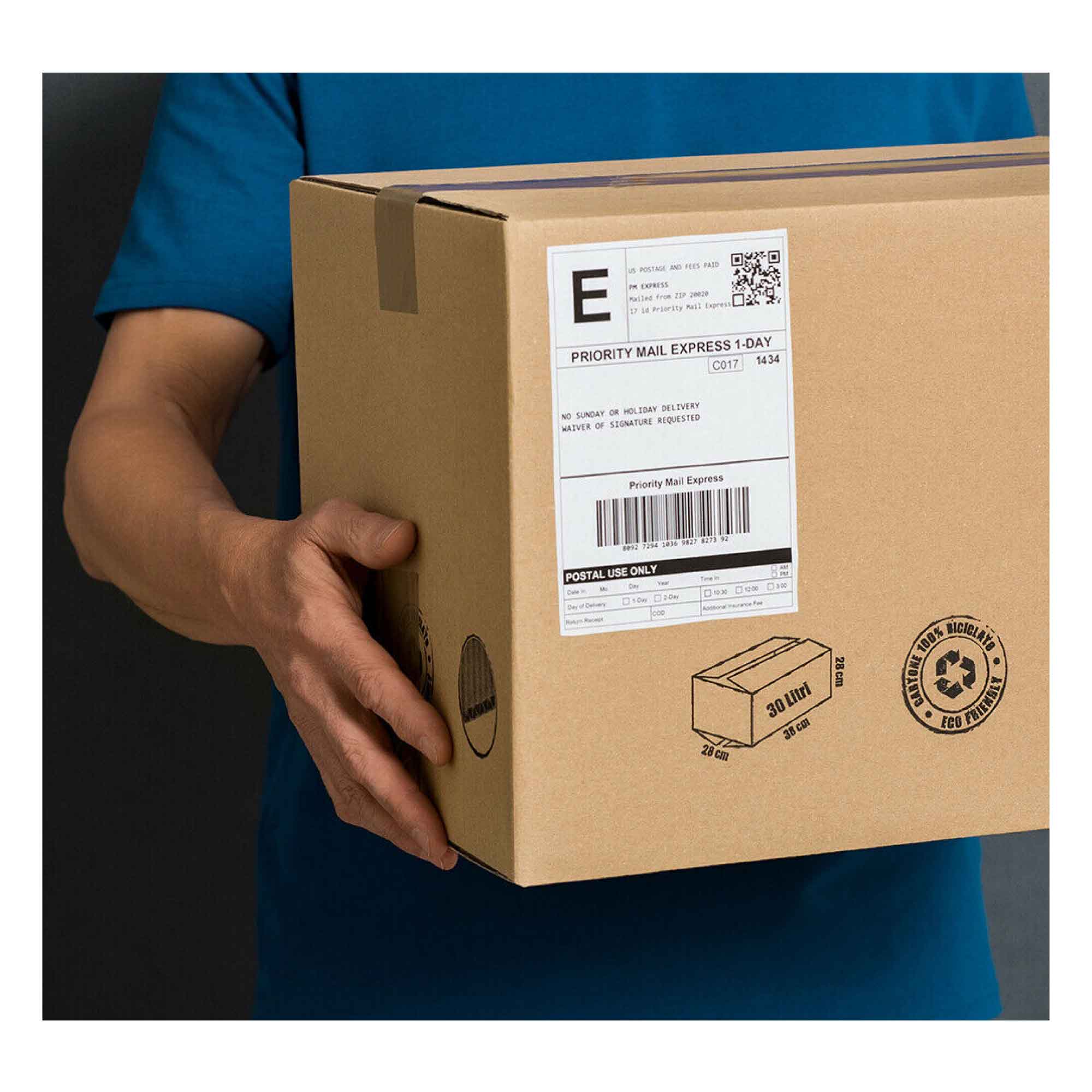 10 Rolls x 400 Label Stickers 102x150mm - Direct Thermal White Shipping Labels 6