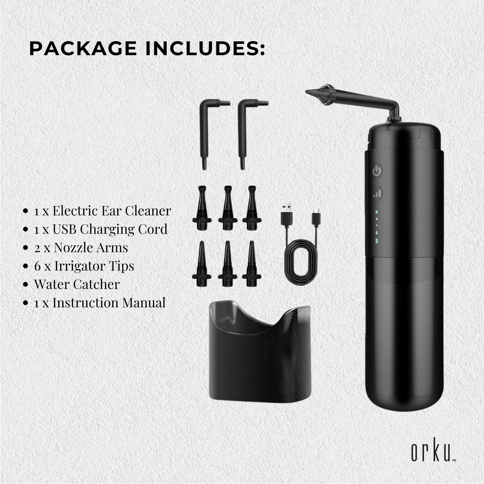 Electric Ear Wax Removal Cleaner - Portable Rechargeable Irrigator 7