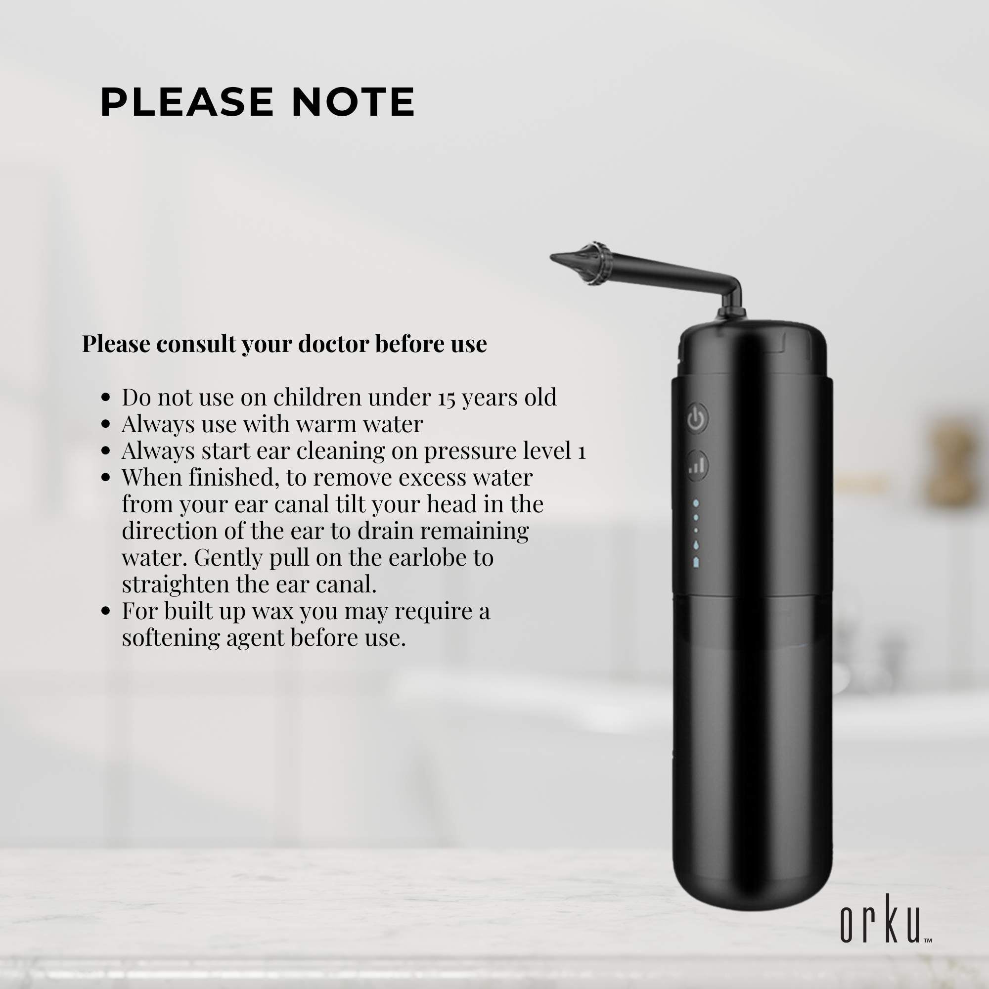 Electric Ear Wax Removal Cleaner - Portable Rechargeable Irrigator 10