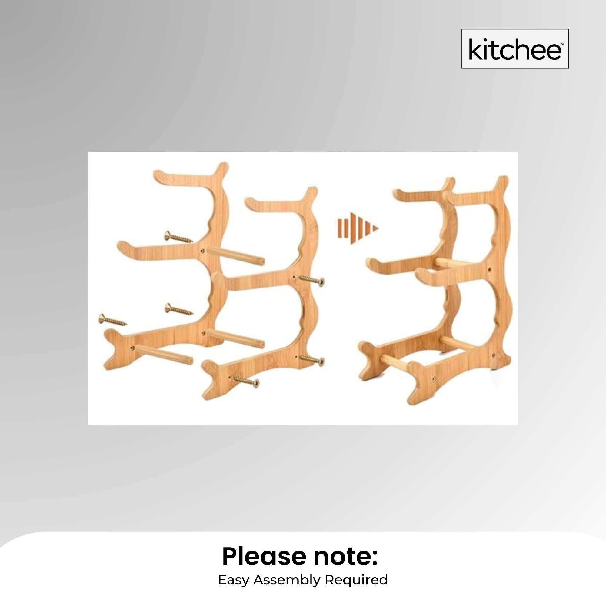 3 Tier Porcelain Fruit Bowl - Ceramic Vegetable Storage With Bamboo Stand 6