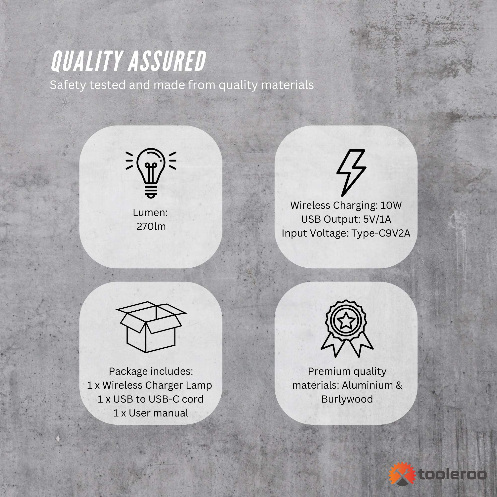 Wireless Phone Charger Table Lamp - USB Port Charging Bedside Light With Clock 8