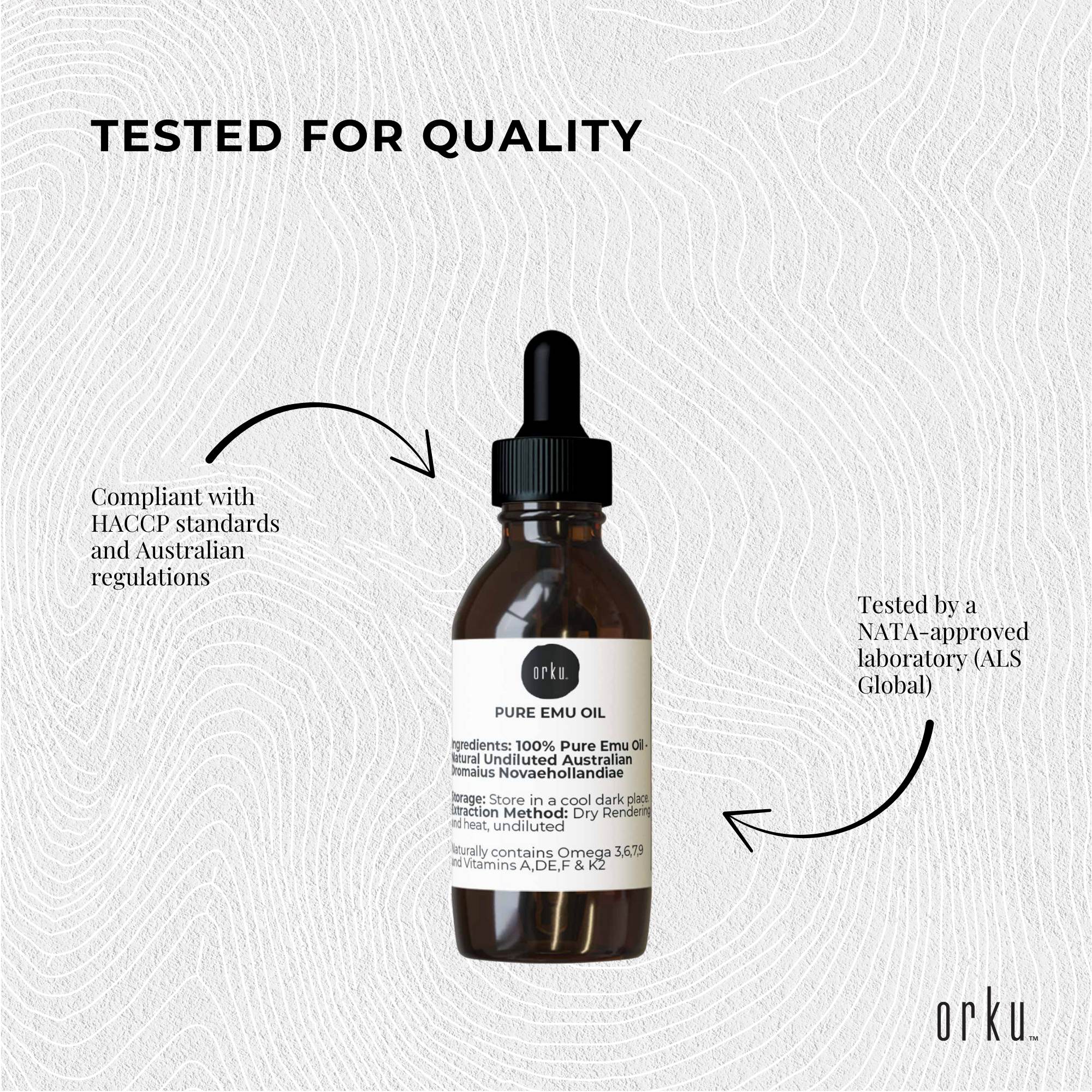 Orku 25ml Pure Emu Oil with Dropper - Undiluted Natural Dromaius Novaehollandiae 6