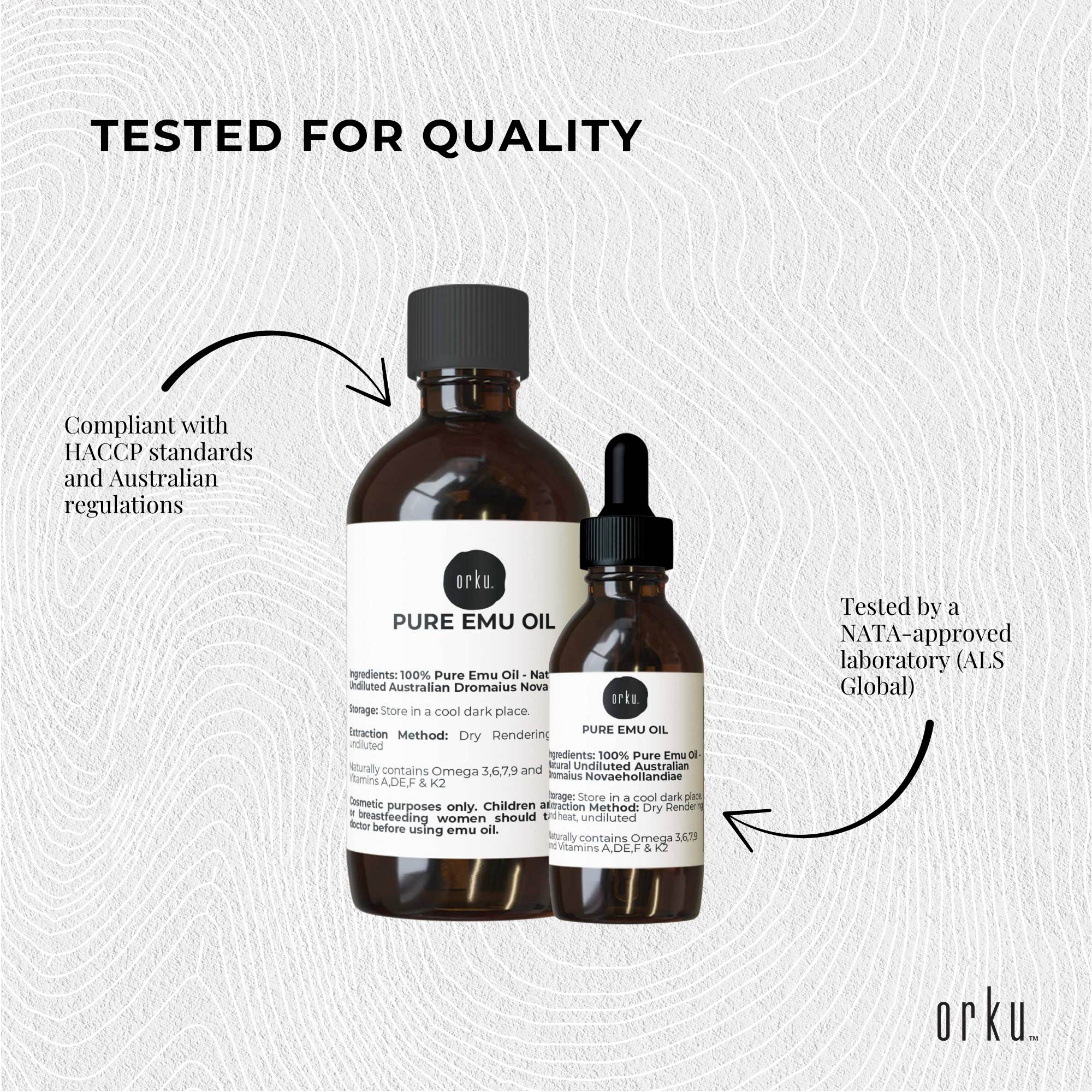 Orku 250ml Pure Emu Oil + Bonus 25ml Bottle - Australian Dromaius Novaehollandiae 8