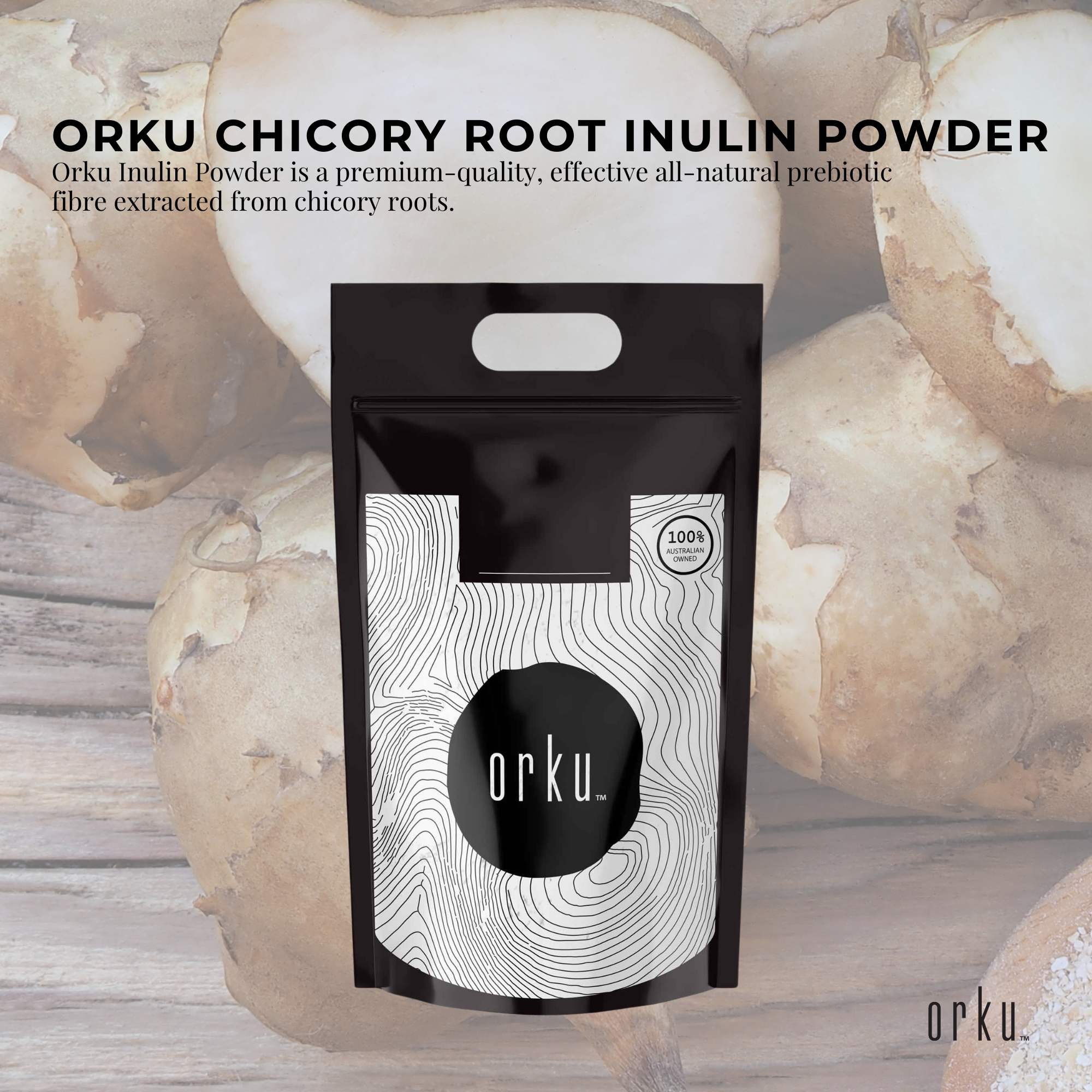 Orku 10Kg Chicory Root Inulin Powder - Unflavoured Natural Prebiotic Fibre 8