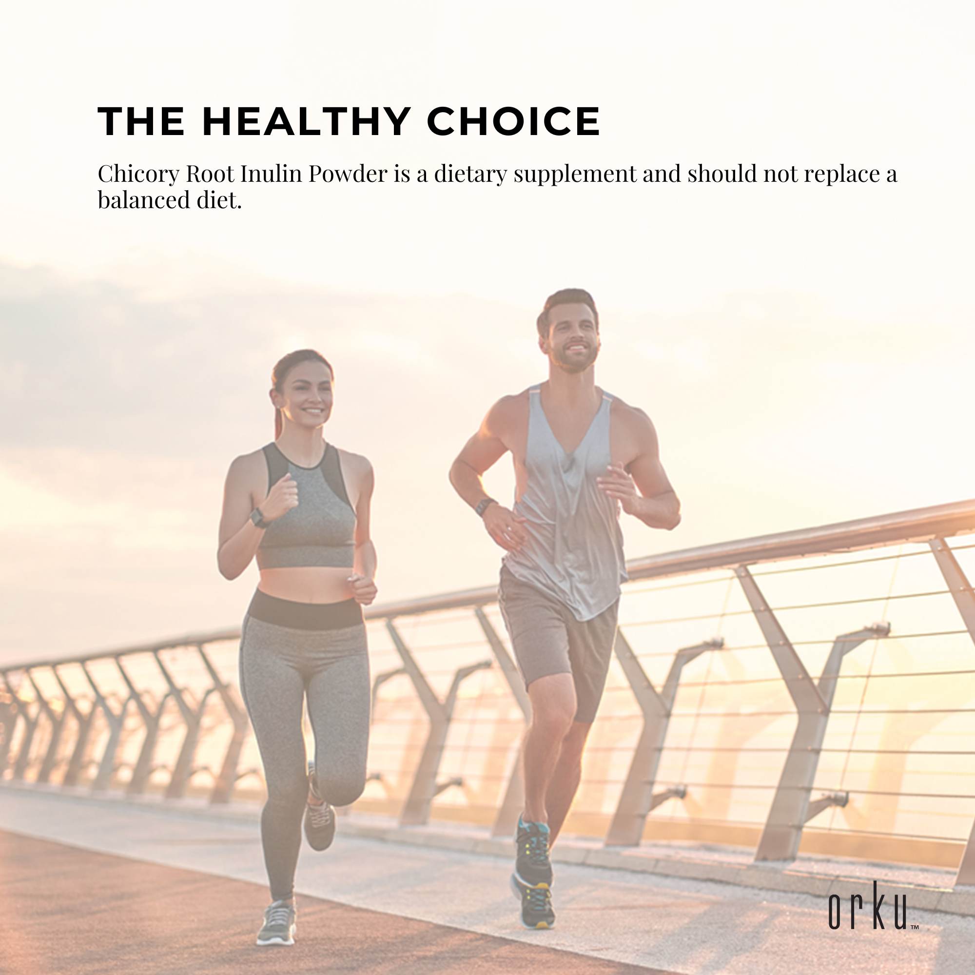 Orku 800g Chicory Root Inulin Powder Tub - Unflavoured Natural Prebiotic Fibre 7