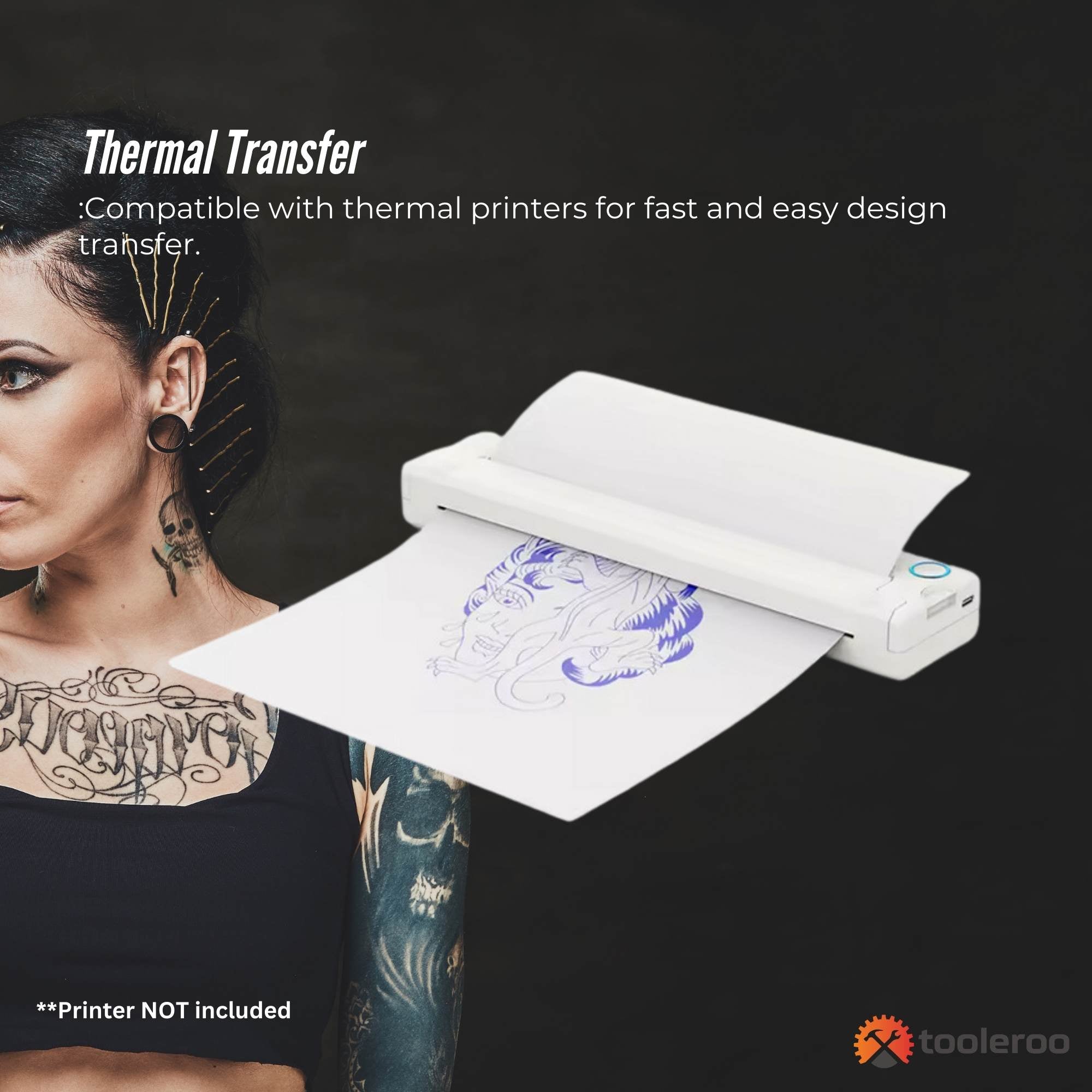 Tooleroo 50x Sheets A4 Tattoo Thermal Paper - for Professional Stencil Transfer 4