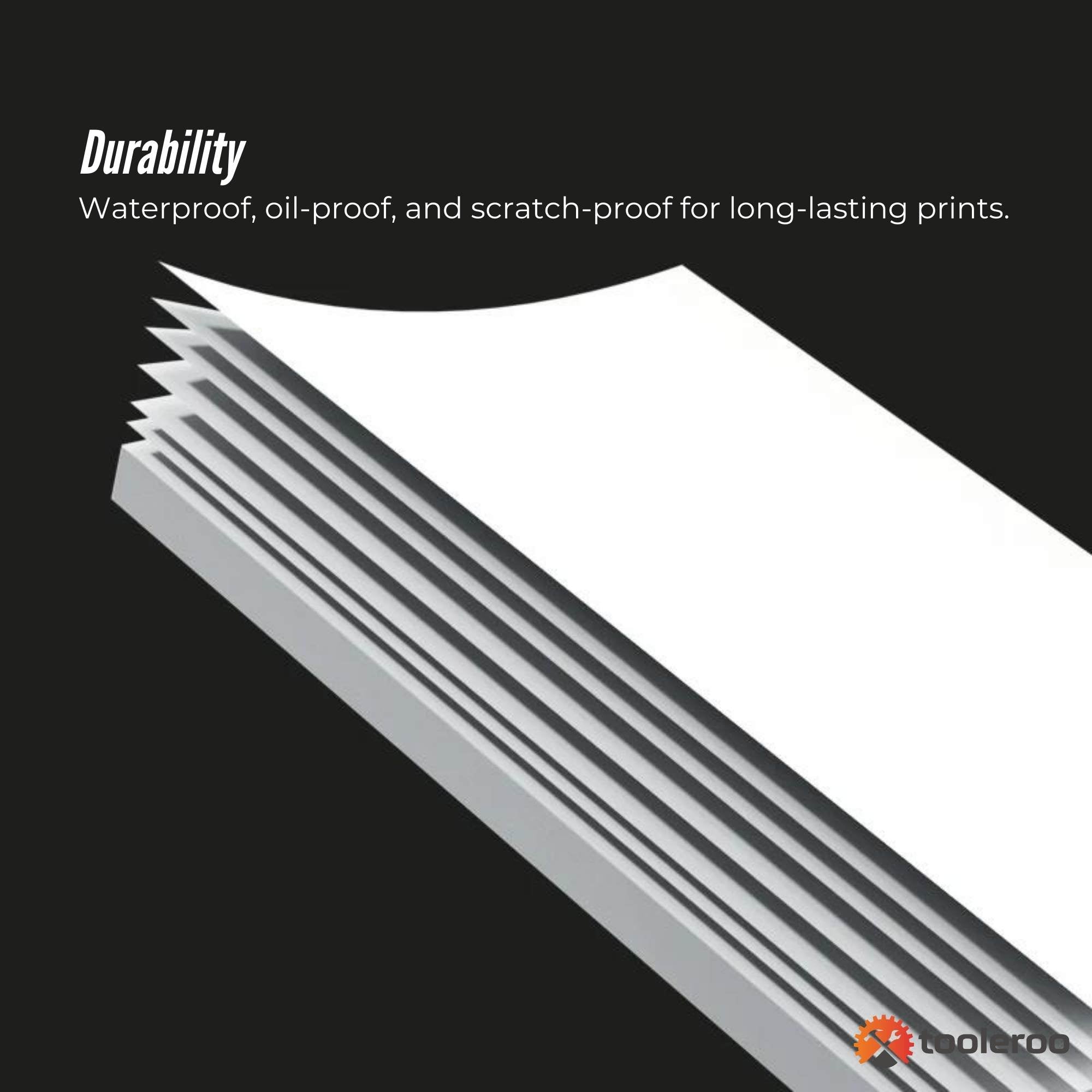 Tooleroo 20x 100 Sheet Pack A4 Thermal Printer Paper White - BPA Free Bulk 4