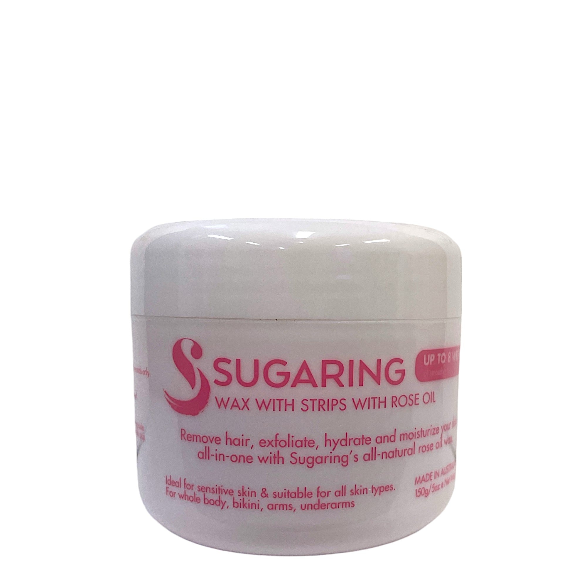 150g Sugaring Wax with Rose Oil - Reusable Strips - Home Hair Removal Kit 6