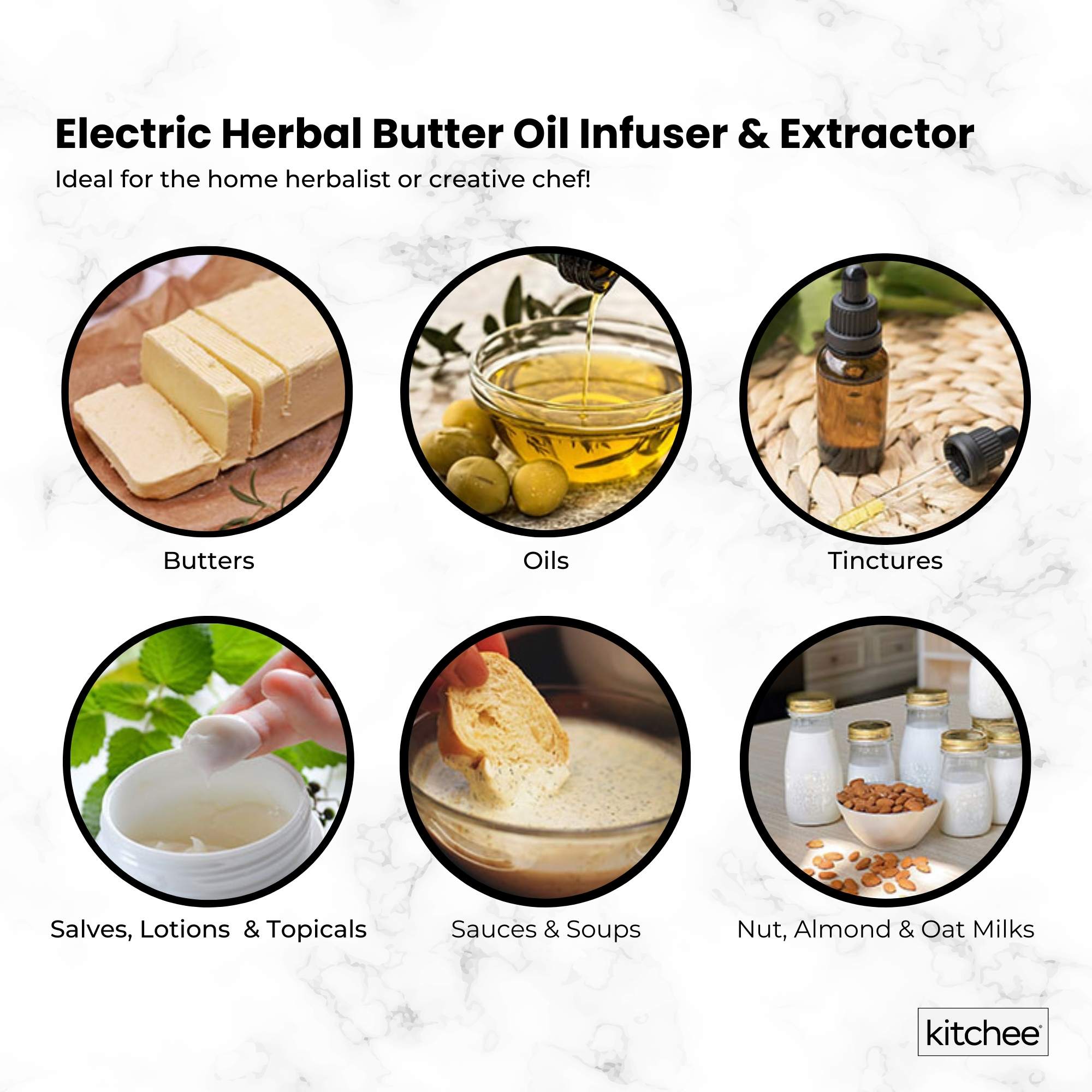 Kitchee Electric Butter Oil Herbal Infuser & Extractor + Decarboxylator Machine 7