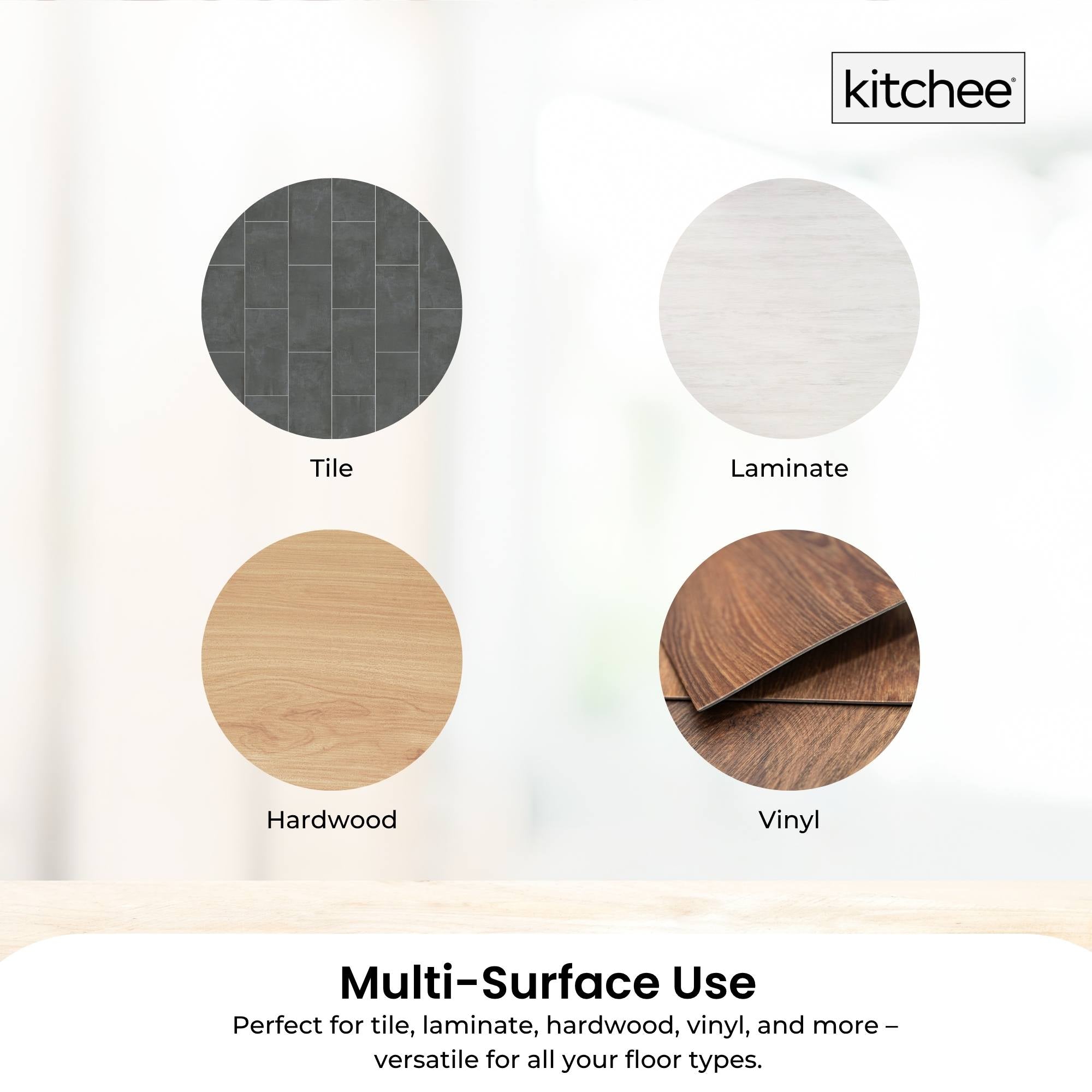 Kitchee Refillable Spray Floor Mop with Reusable & Washable Multi-Surface Microfibre Pad 5