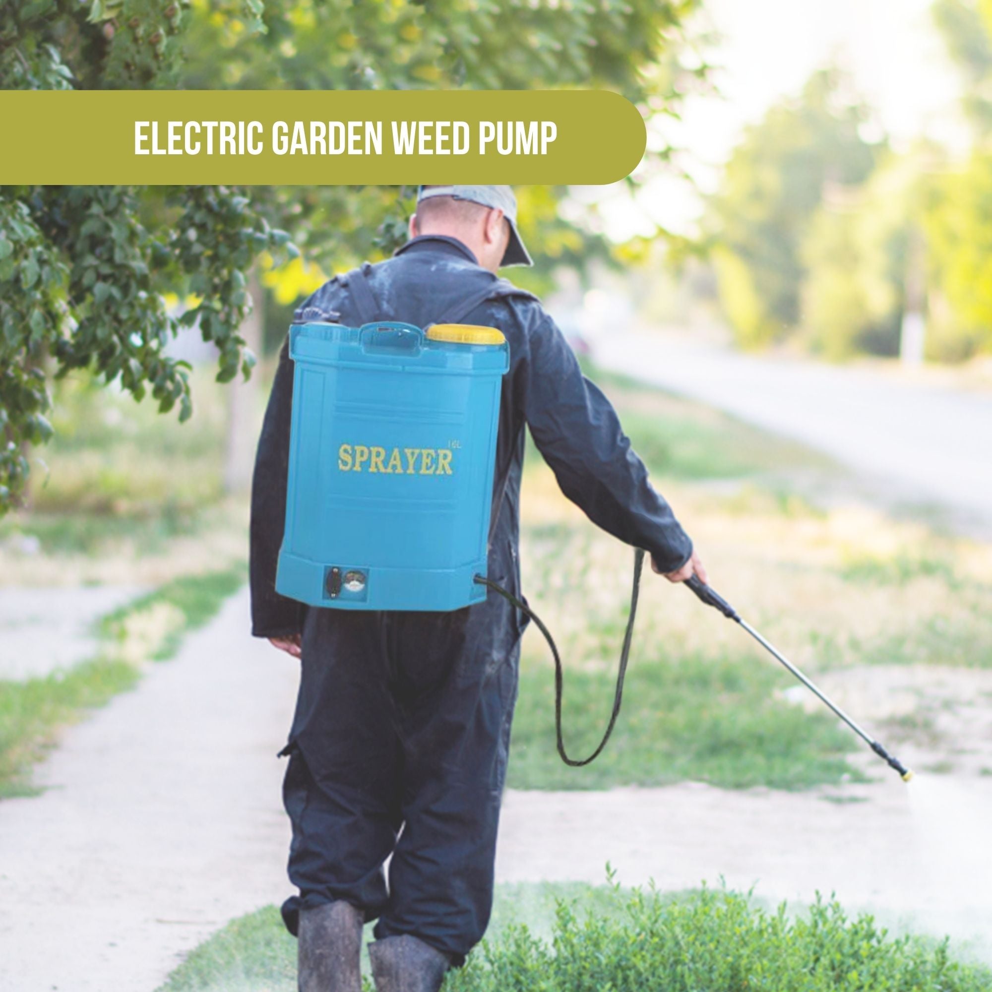 16L Rechargeable Backpack Pressure Sprayer - Portable Electric Garden Weed Pump 6