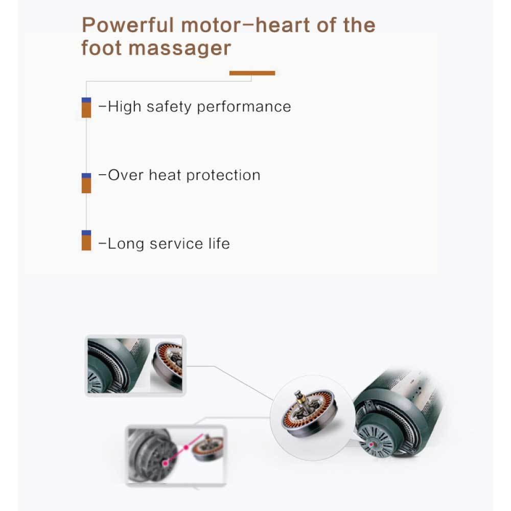 Foot Massager Machine Gold 3D Shiatsu Heat Kneading Pressing Relax Home Massage 6