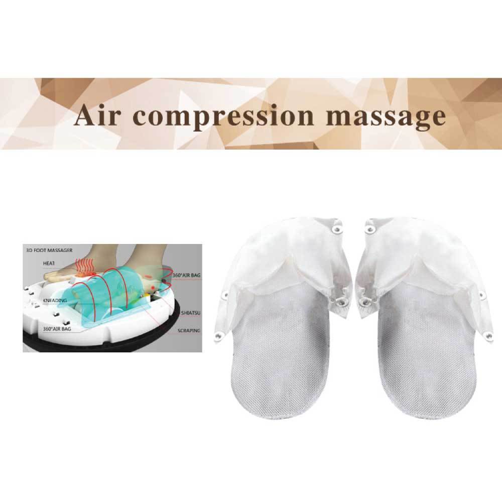 Foot Massager Machine Gold 3D Shiatsu Heat Kneading Pressing Relax Home Massage 8