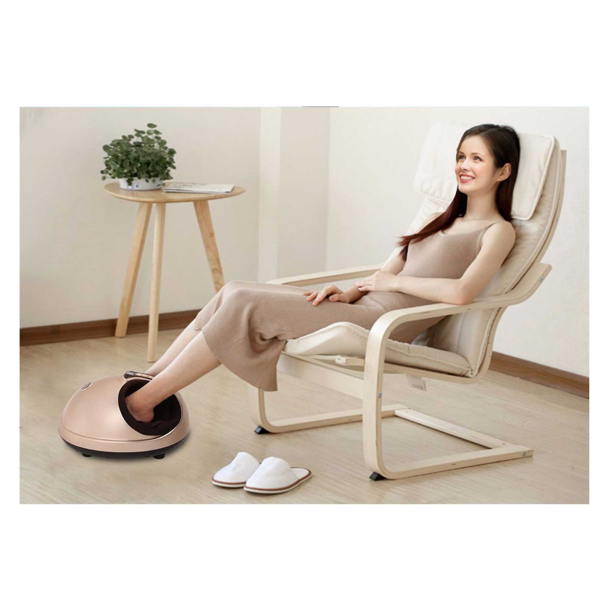Foot Massager Machine Gold 3D Shiatsu Heat Kneading Pressing Relax Home Massage 10