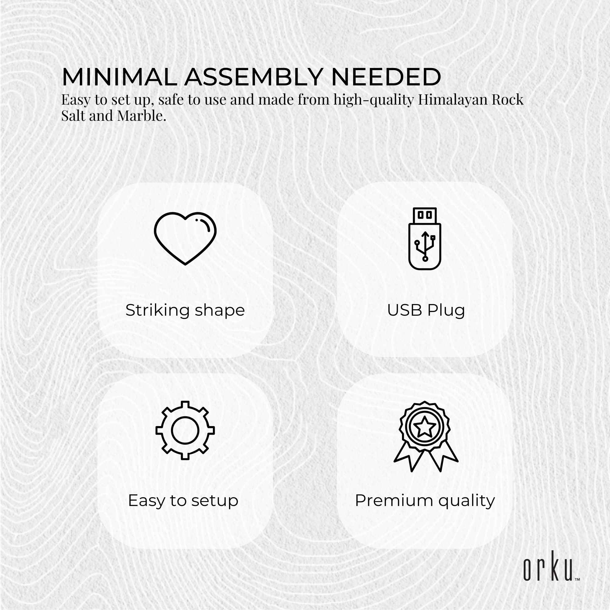 USB Colour Changing Salt Himalayan Lamp - Heart Love Shape Pink Rock LED Light 6