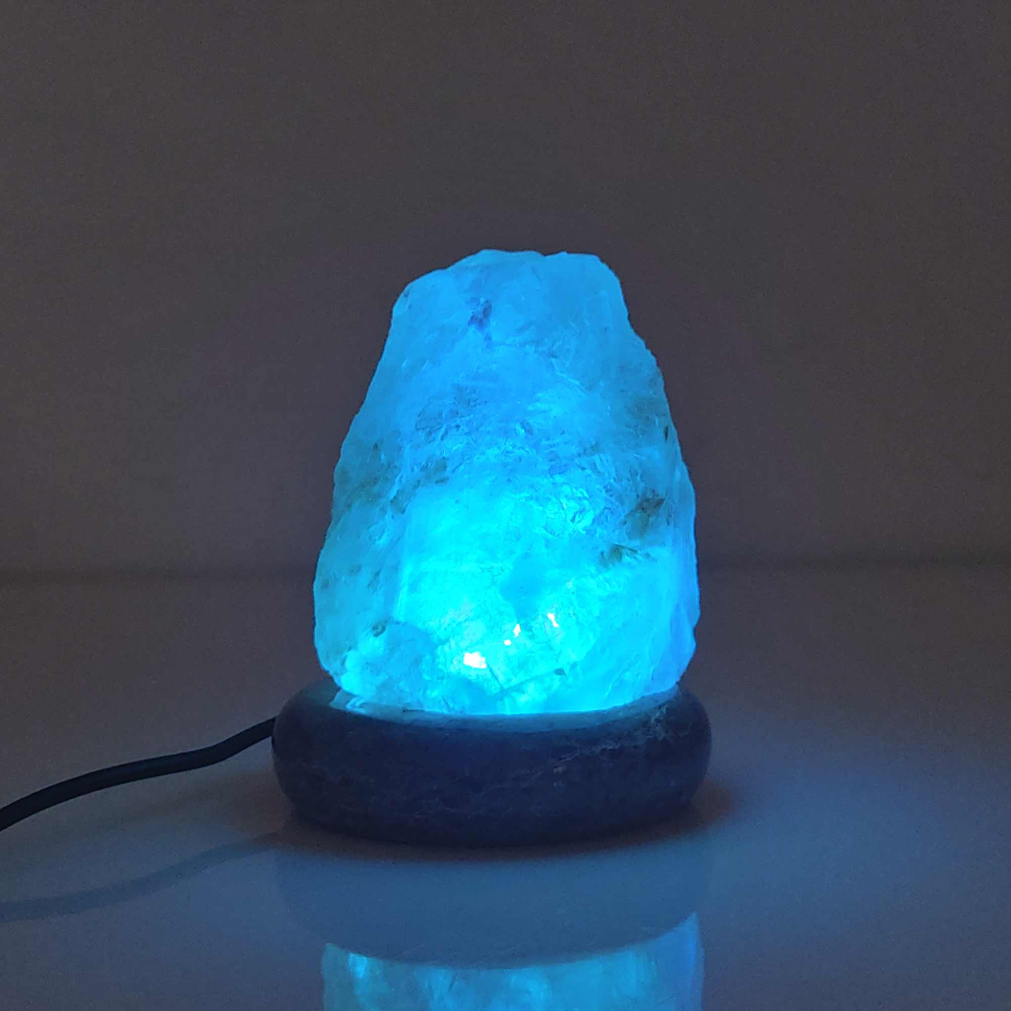 USB Colour Changing Salt Himalayan Lamp - Natural Shape Pink Rock LED Light 4
