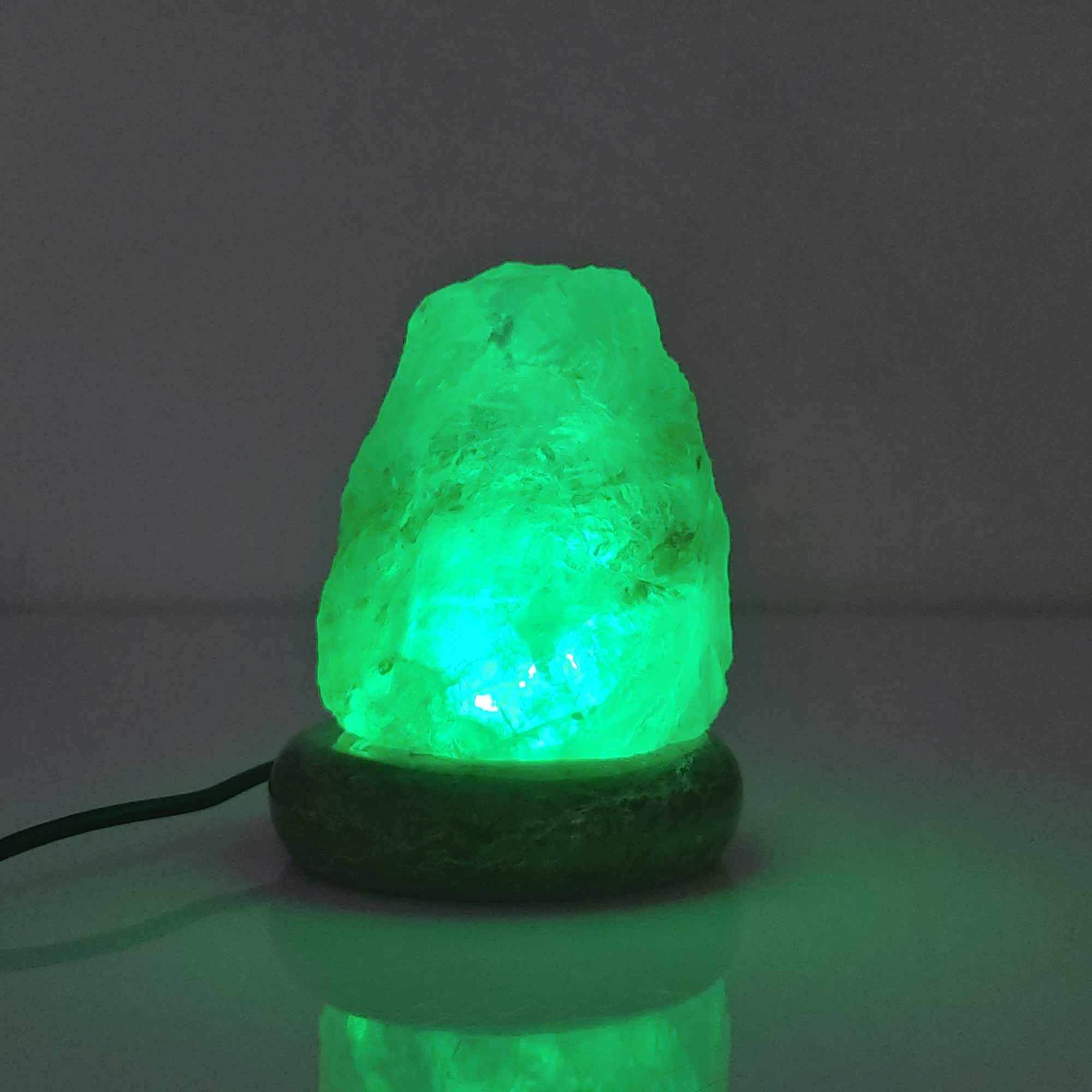 USB Colour Changing Salt Himalayan Lamp - Natural Shape Pink Rock LED Light 9